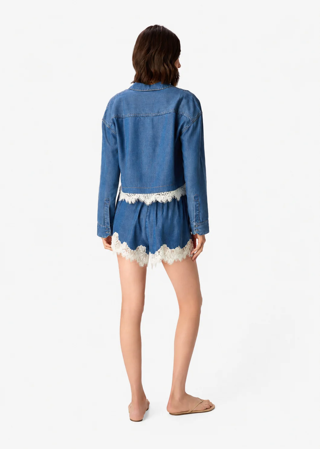 Alona Chambray Short Light Wash - Image 3