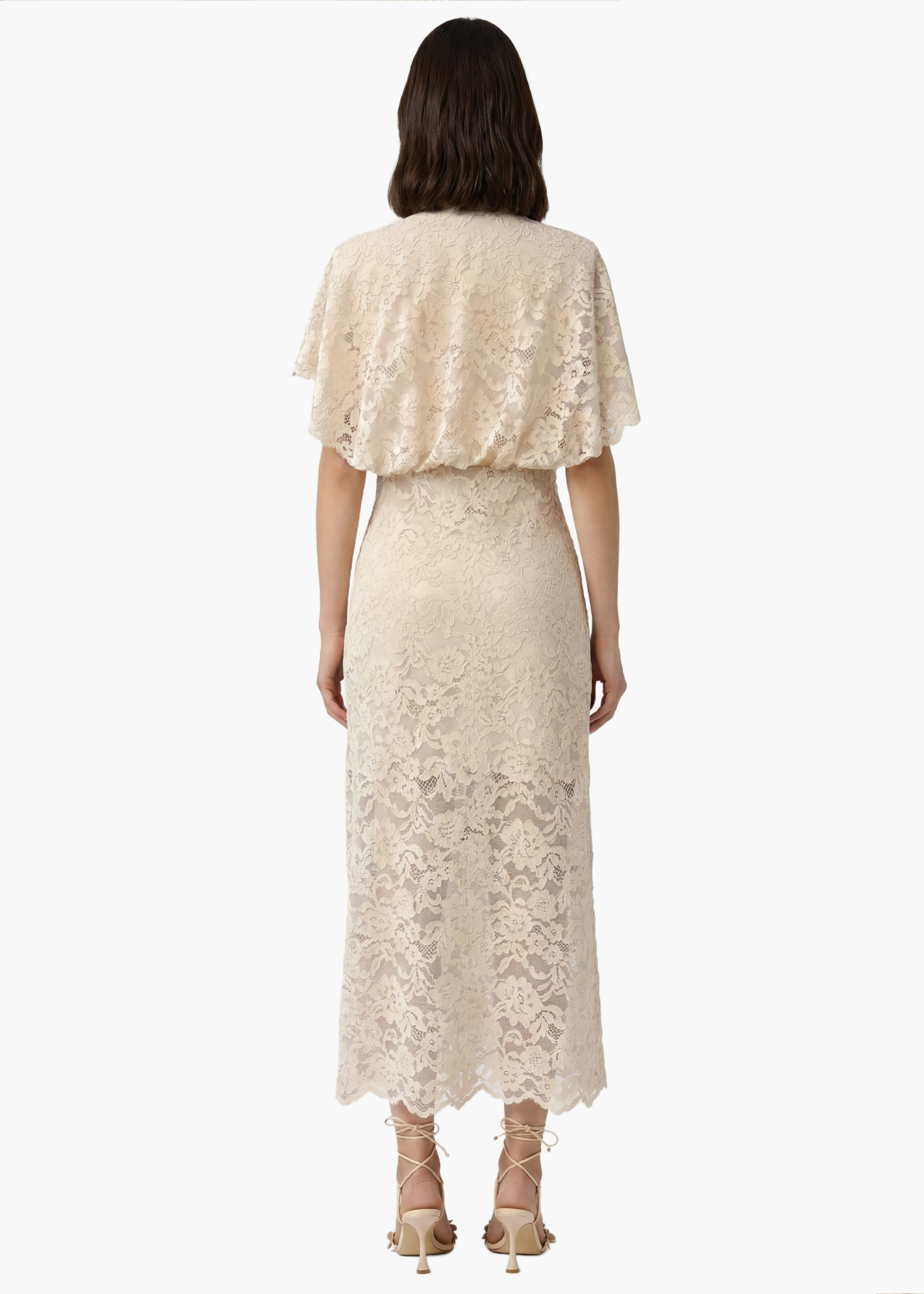 Avis Lace Maxi Dress Oat - Image 5