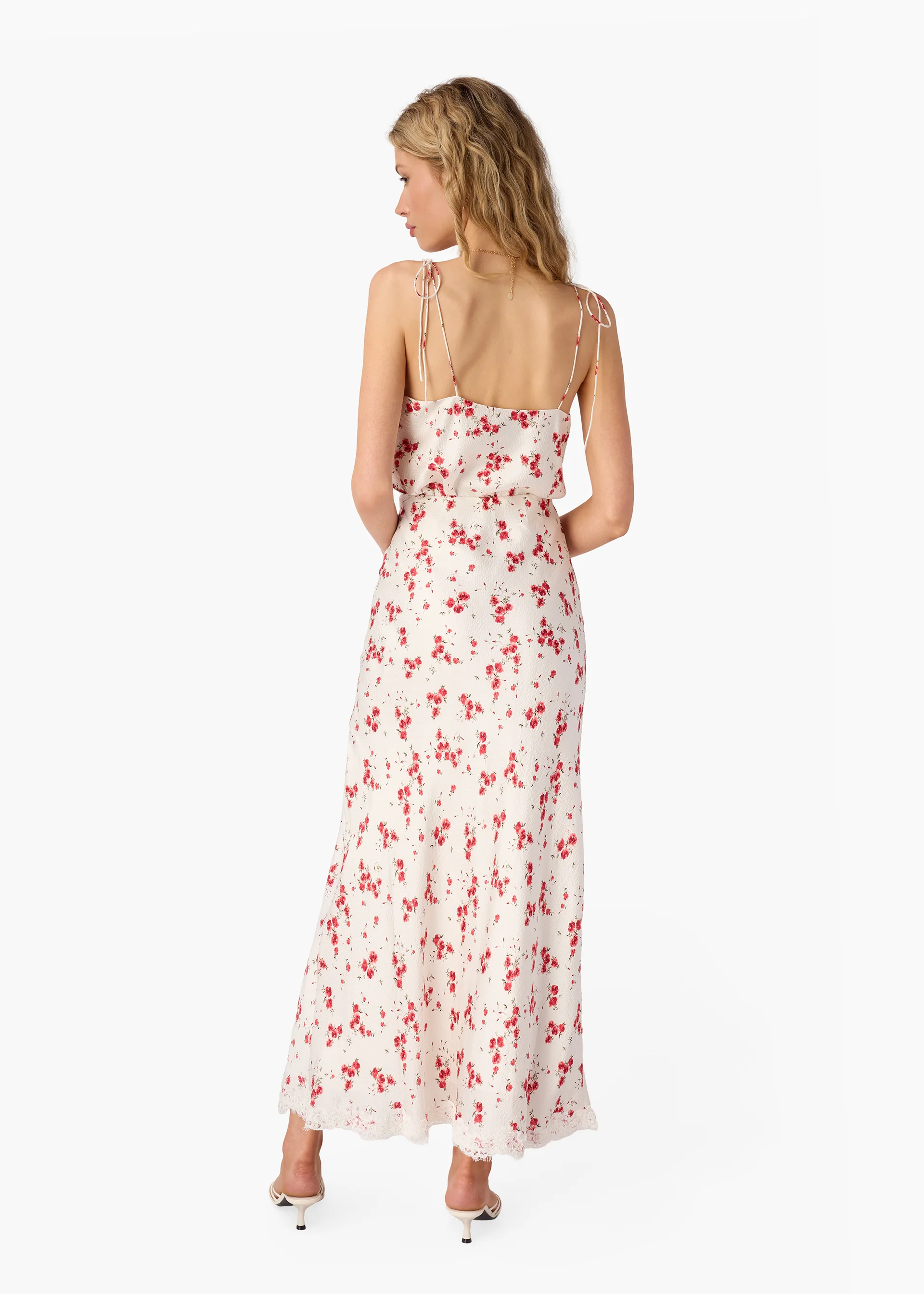 Azra Hammered Satin Camisole Candied Rose - Image 3