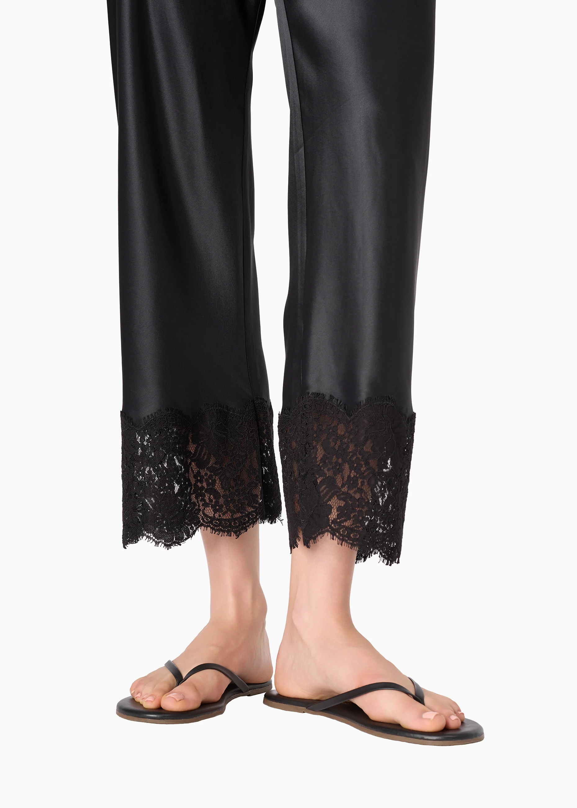 Bristol Mid Rise Lace Pant Black - Image 3