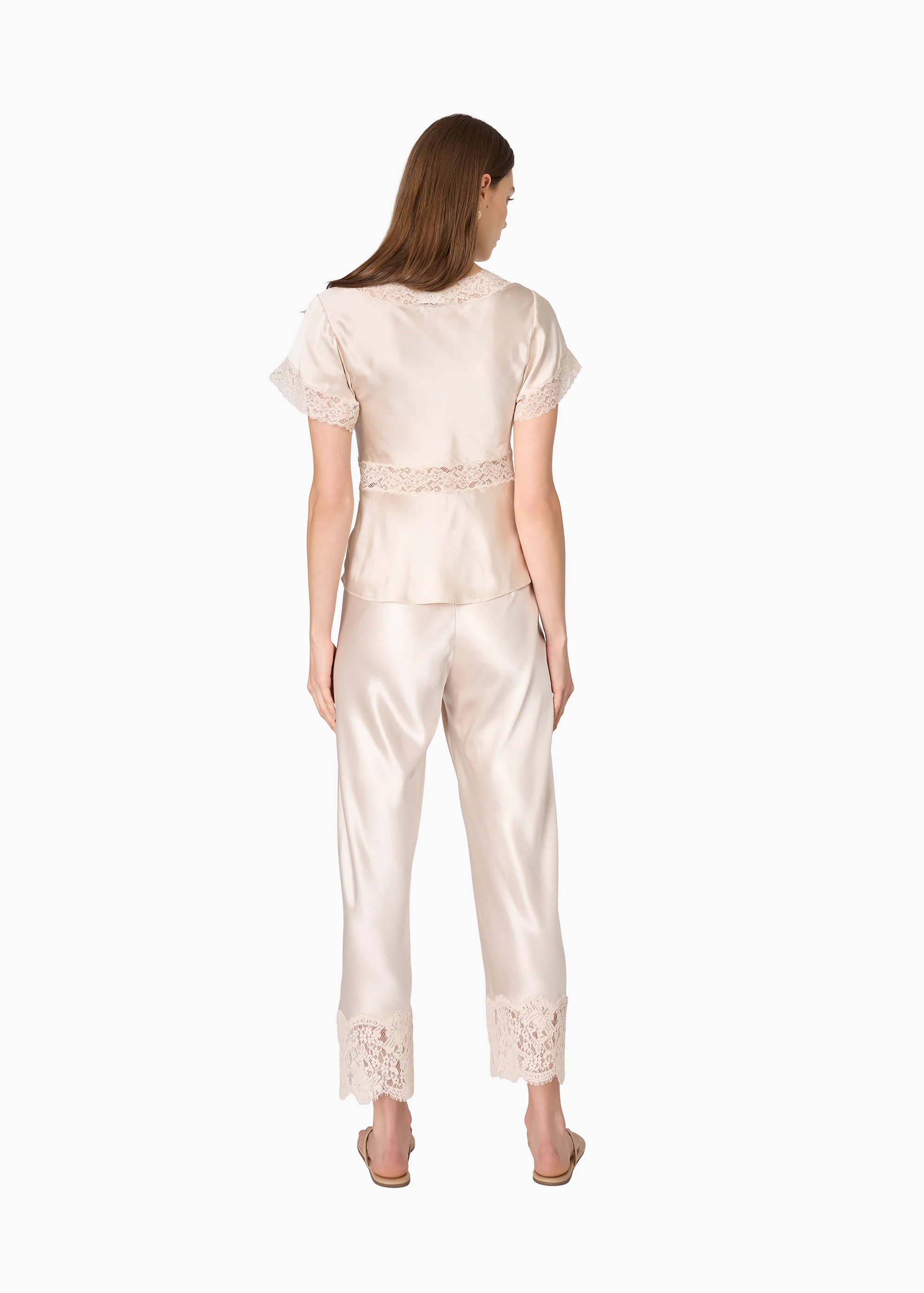 Bristol Mid Rise Lace Pant Oat - Image 5