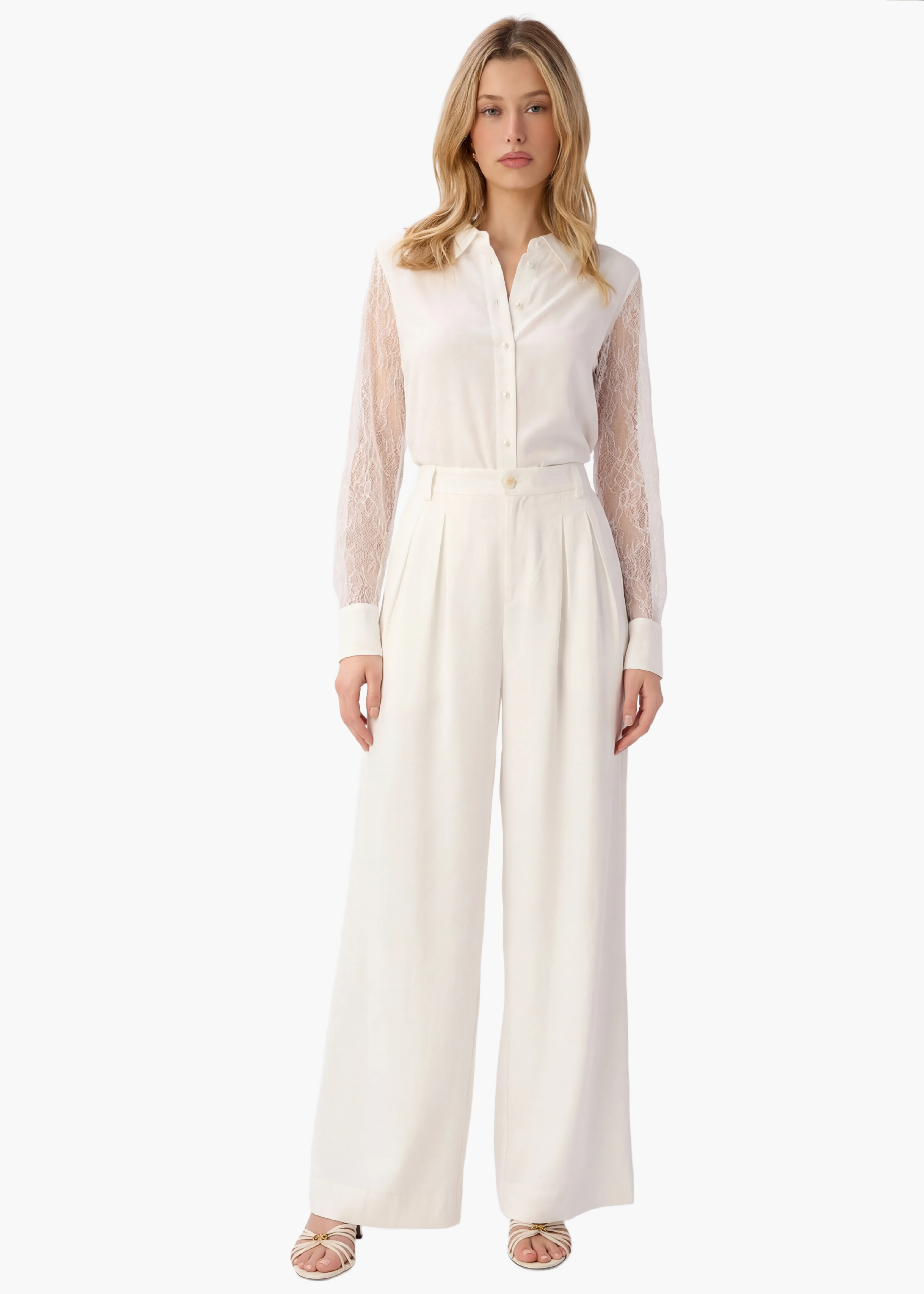 Chelsey Chiffon Blouse White