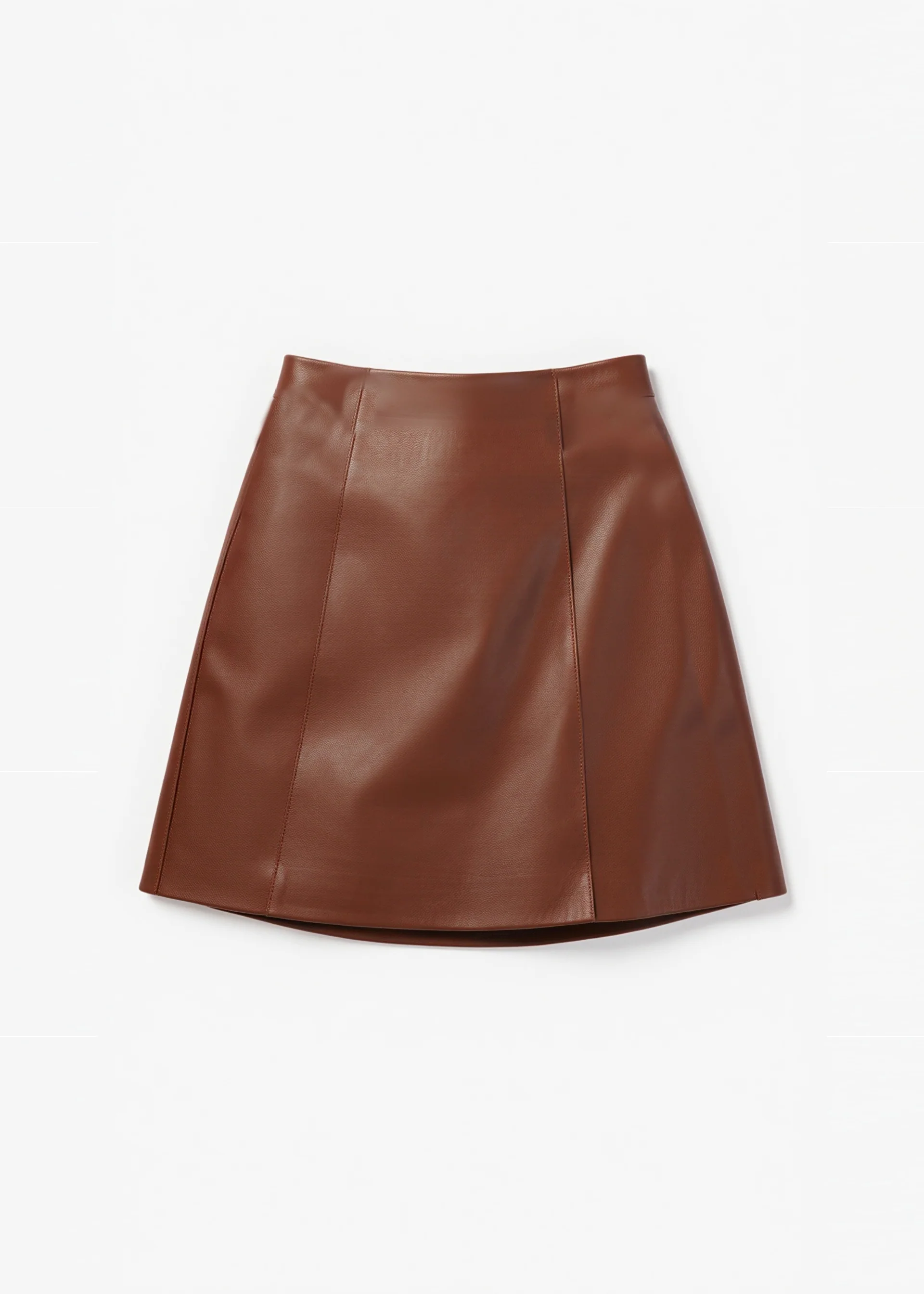 Cillian Genuine Leather Mini Skirt Mousse - Image 4