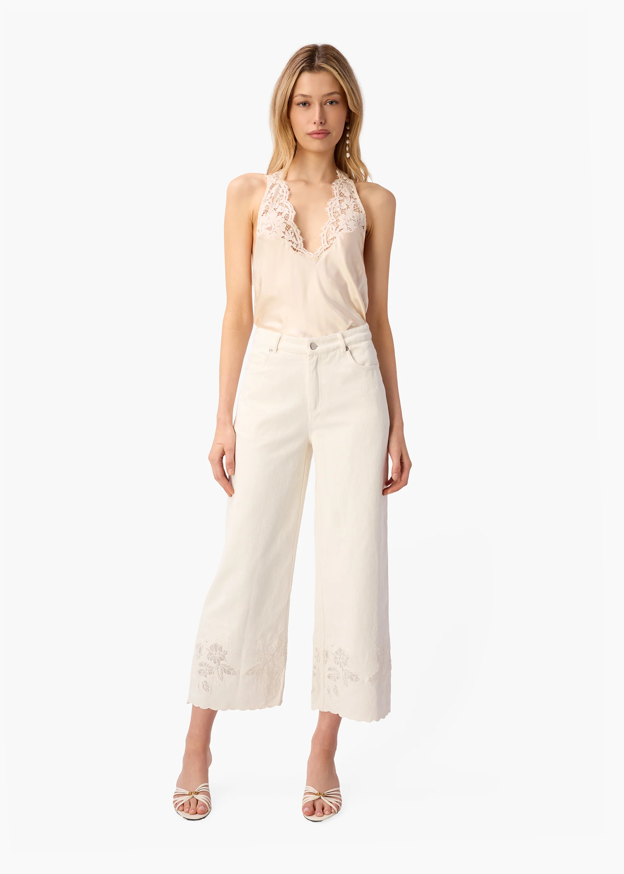 Clarisse Halter Camisole Bone - Image 2