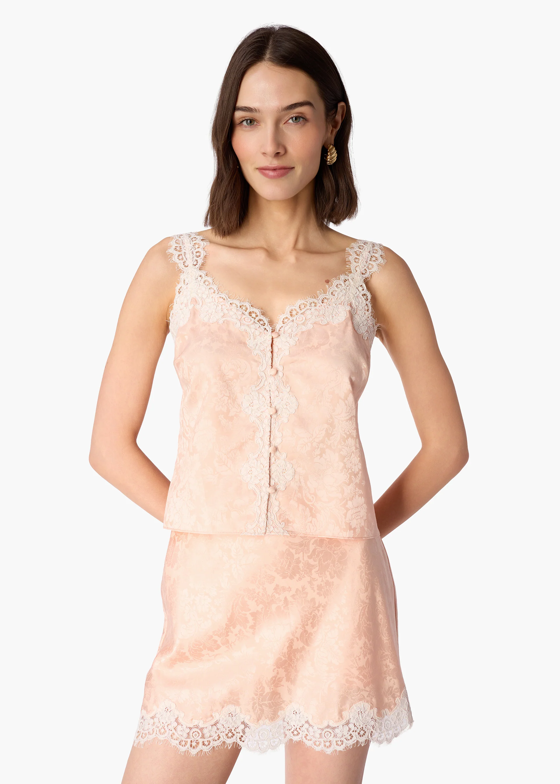 Collins Jacquard Camisole Light Peach - Image 5
