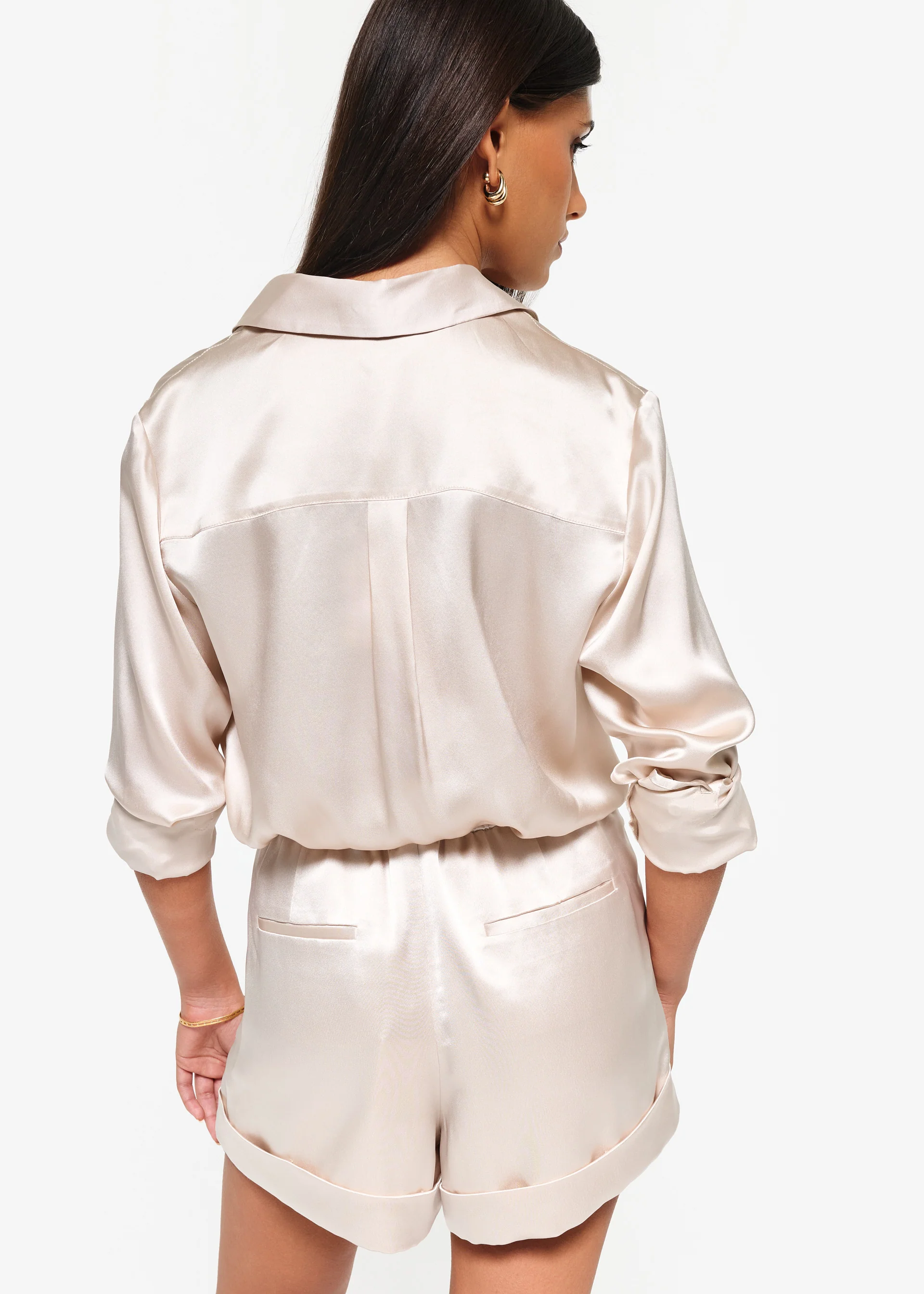 Crosby Silk Blouse Oat - Image 3