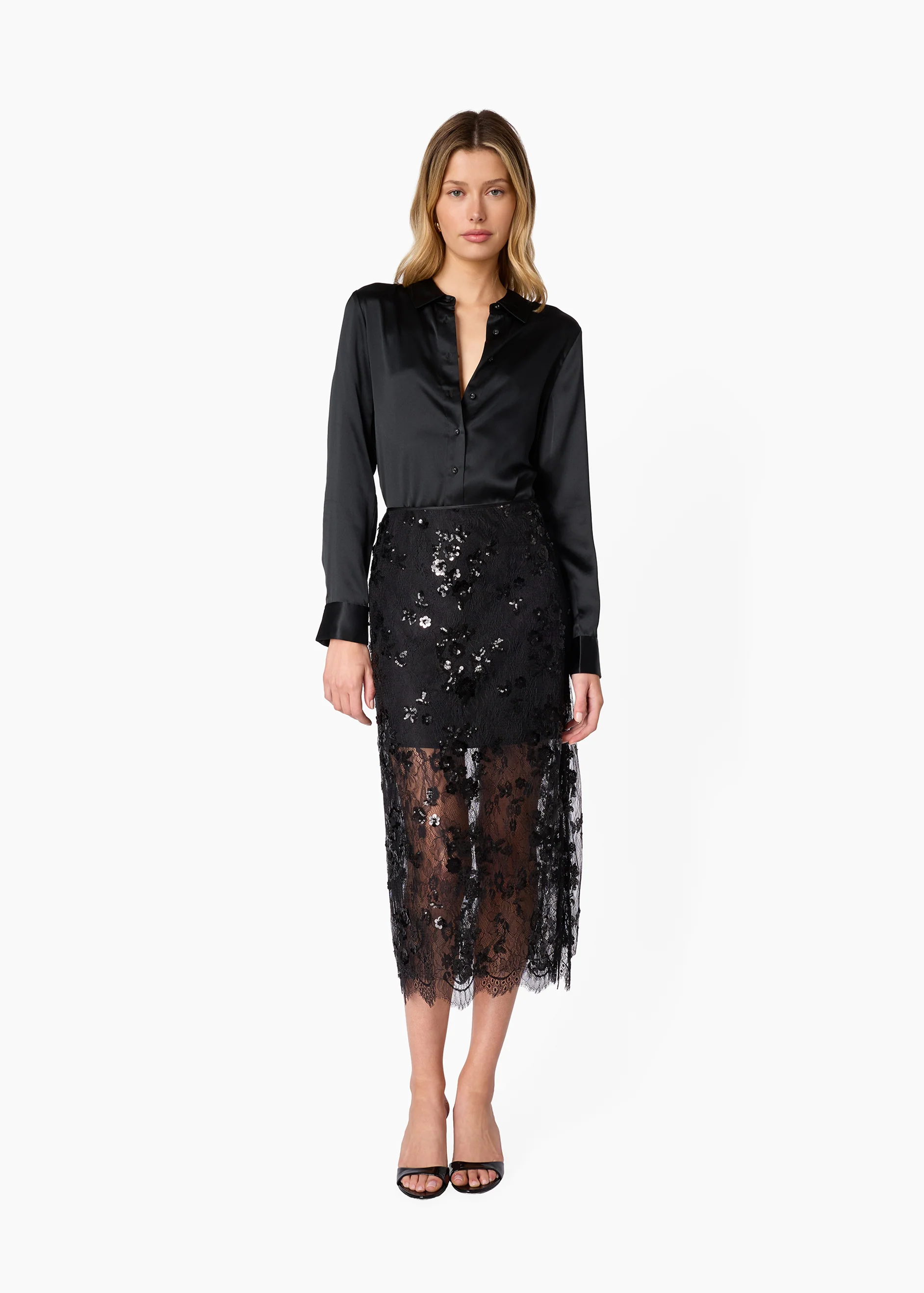 Crosby Silk Blouse Black - Image 3