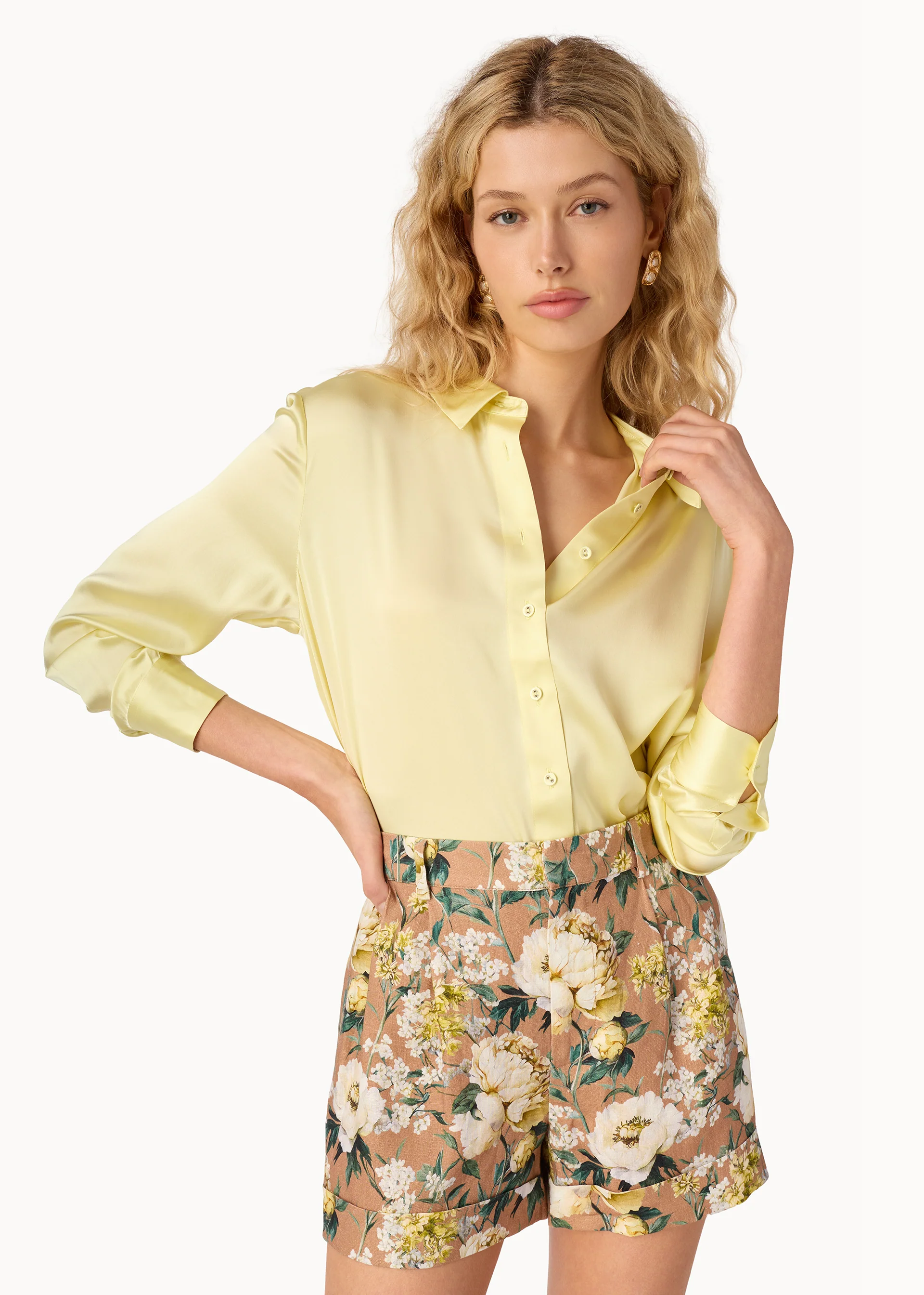 Crosby Silk Blouse Buttercup - Image 2