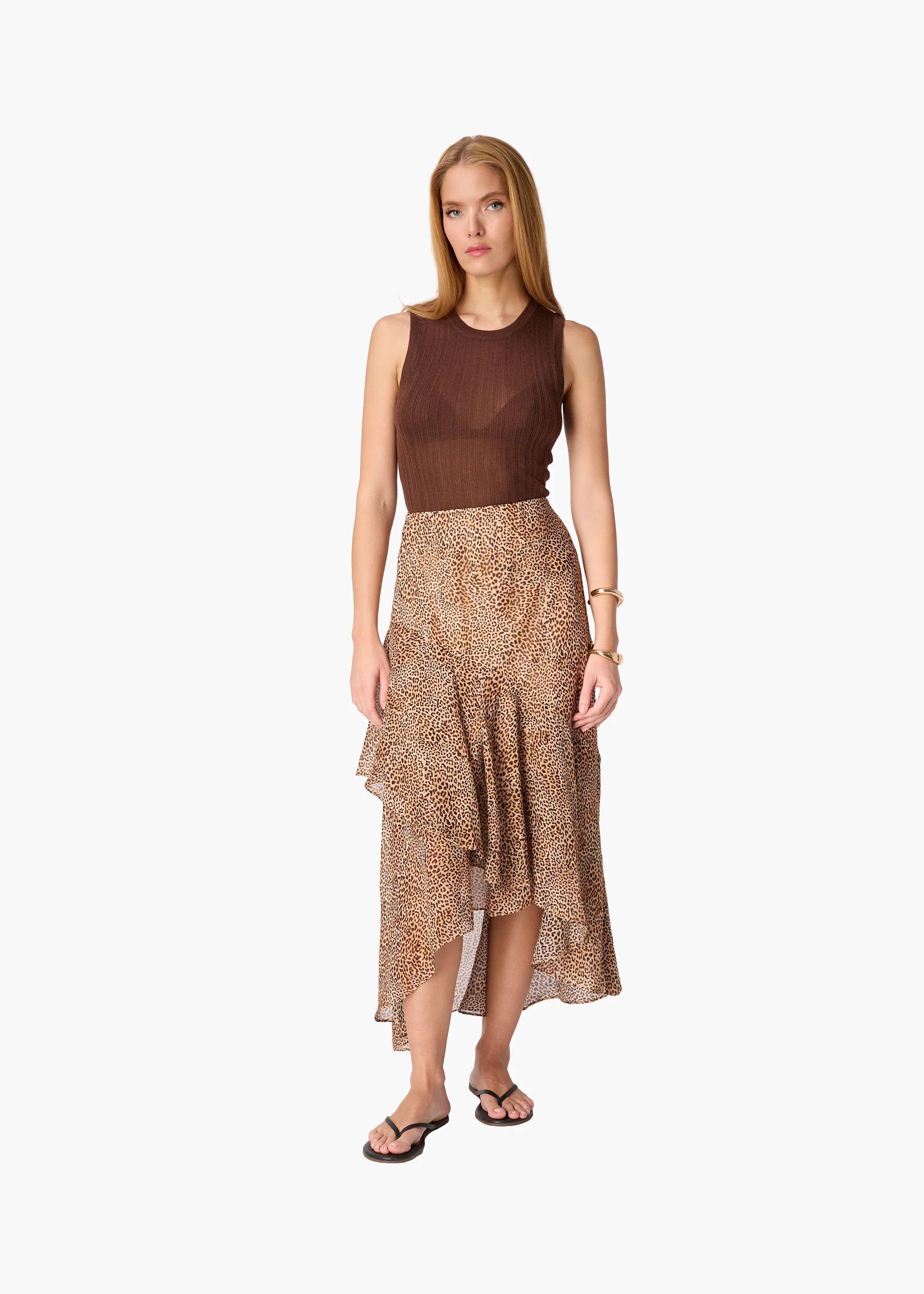 Doria Knit Tank Truffle - Image 2