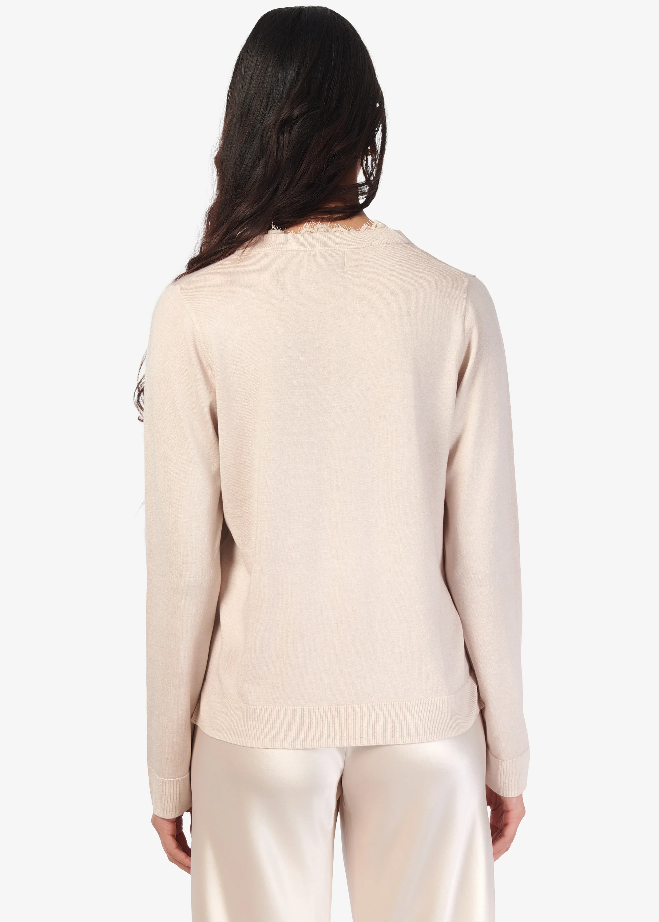 Edwina Silk Cashmere Sweater Oat - Image 4