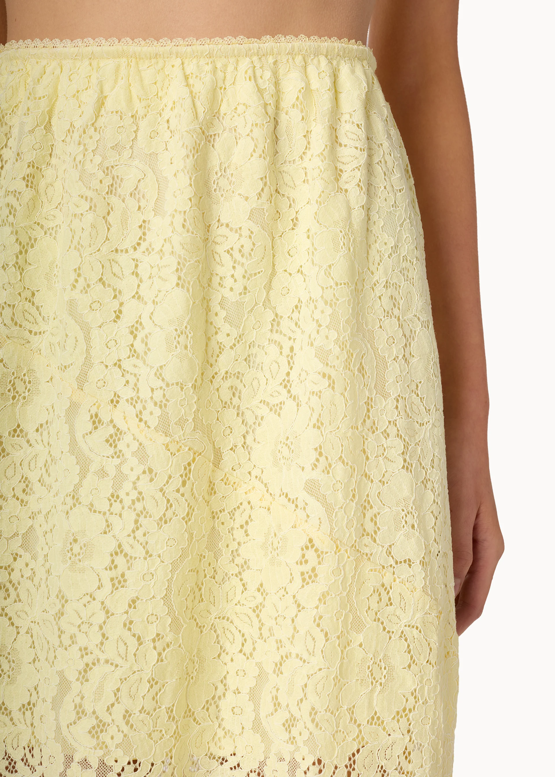 Effie Lace Midi Skirt Buttercup - Image 3