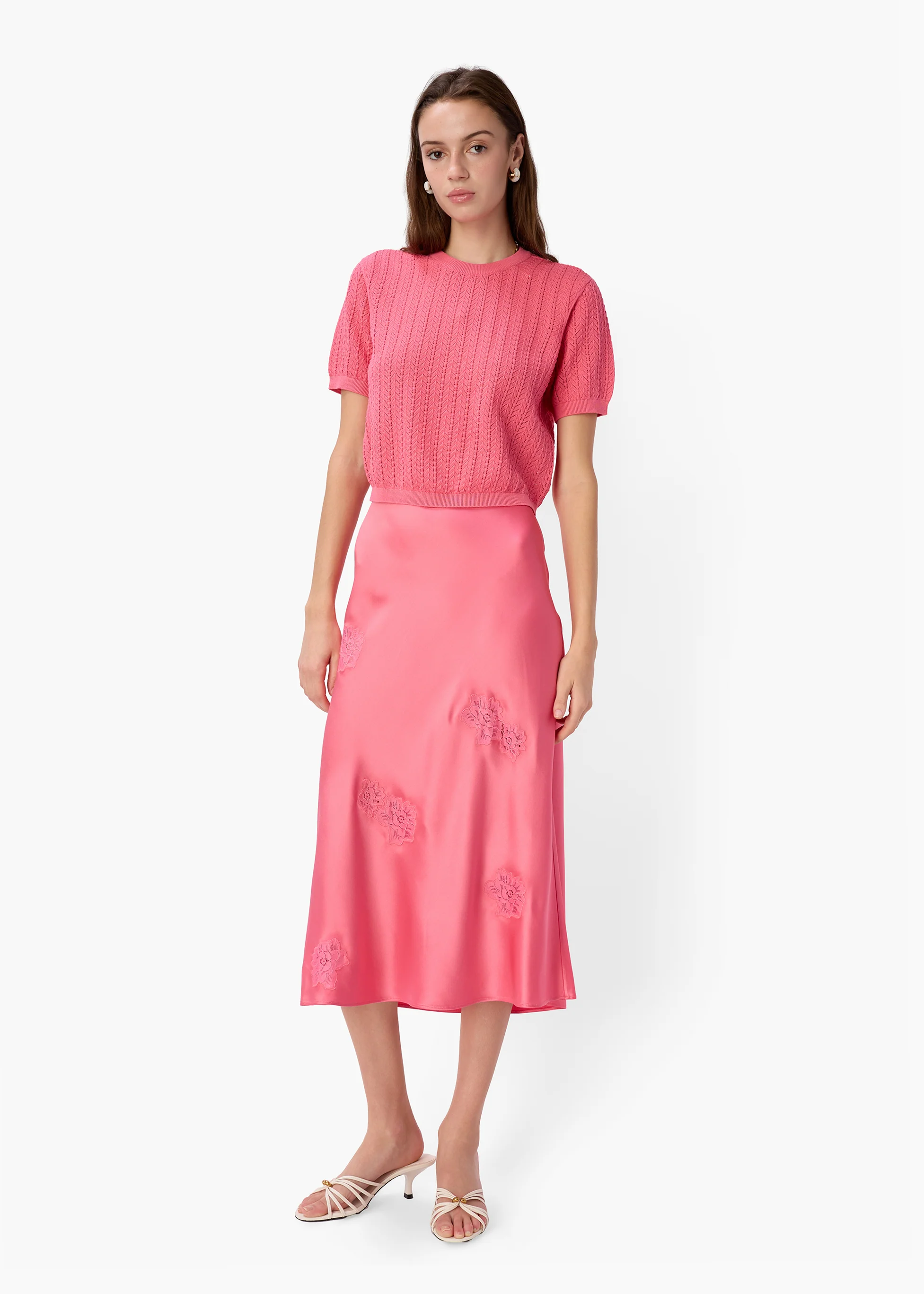 Florina Midi Skirt Hibiscus - Image 2