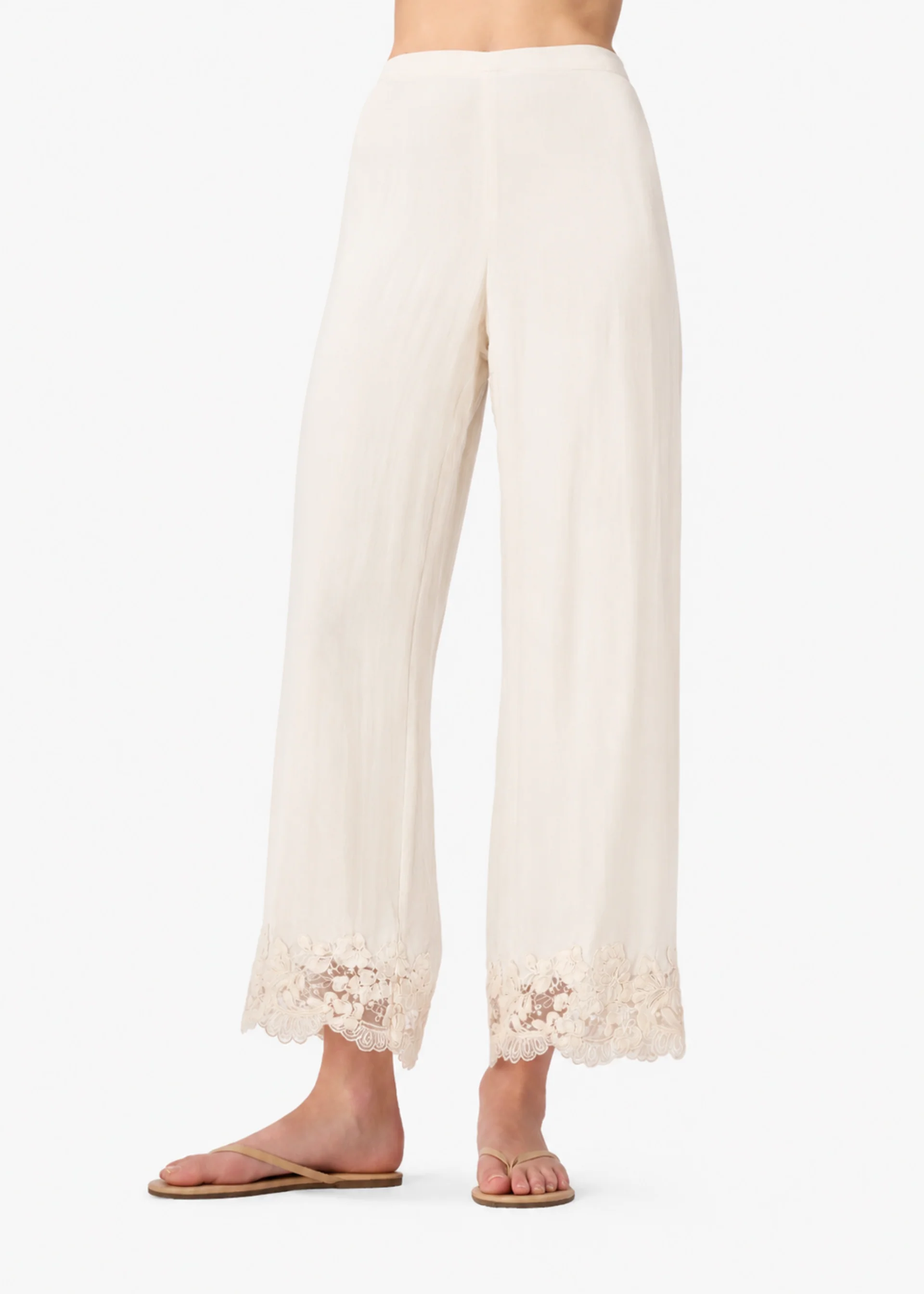Gilda Silk Pant Bone