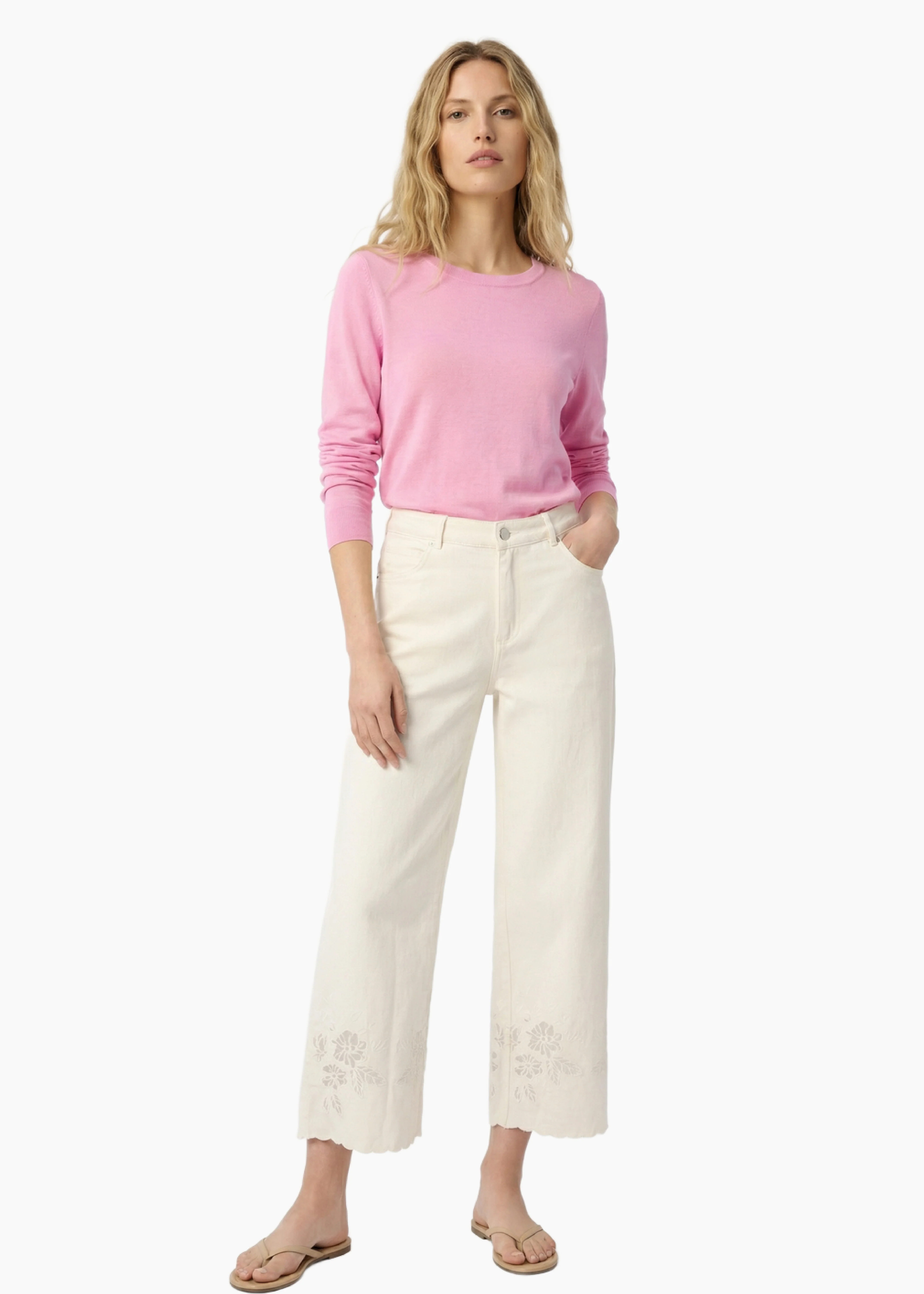 Jaime Lightweight Knit Top Camellia - Image 3