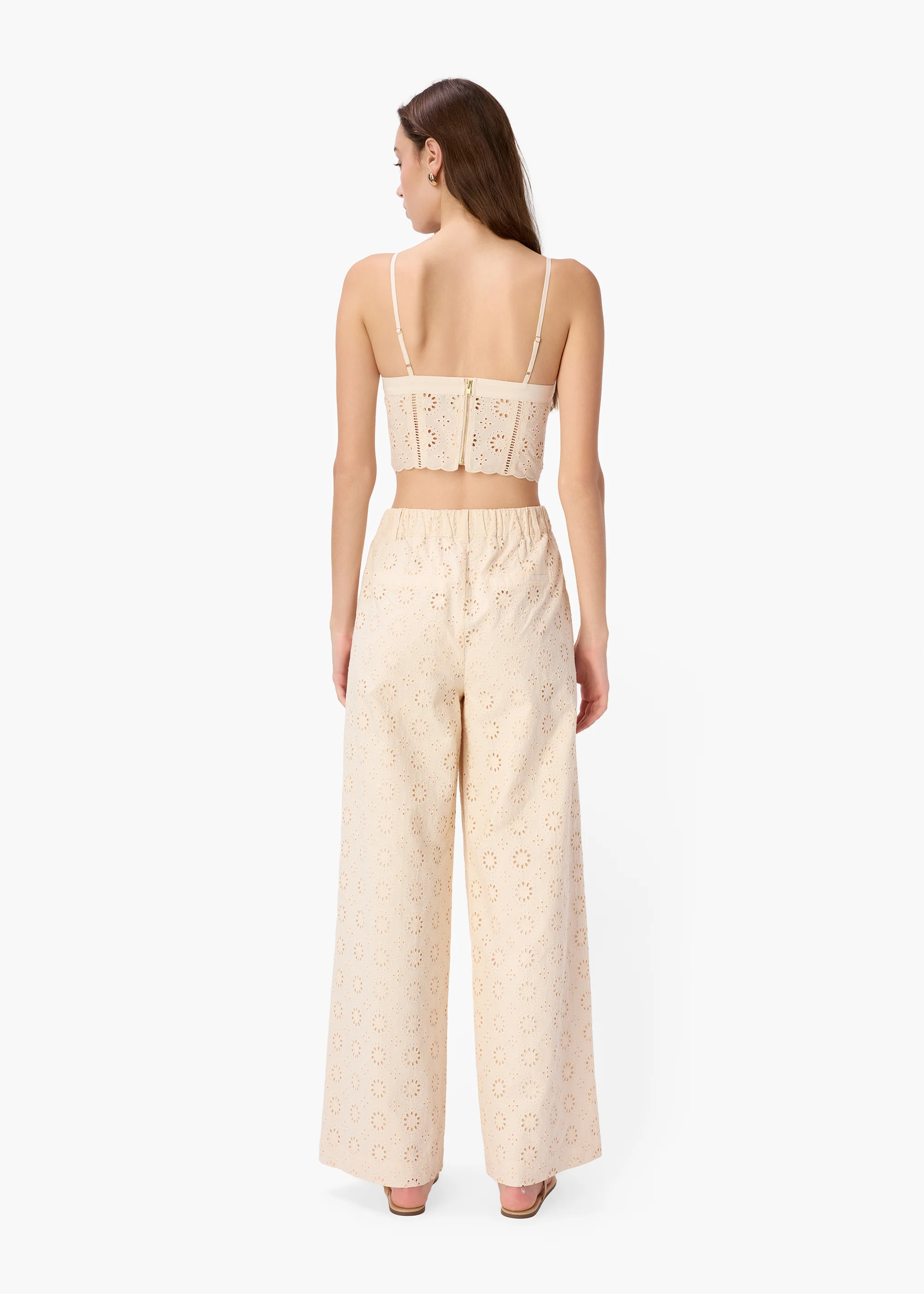 Jordi Cotton Pant Bone - Image 4