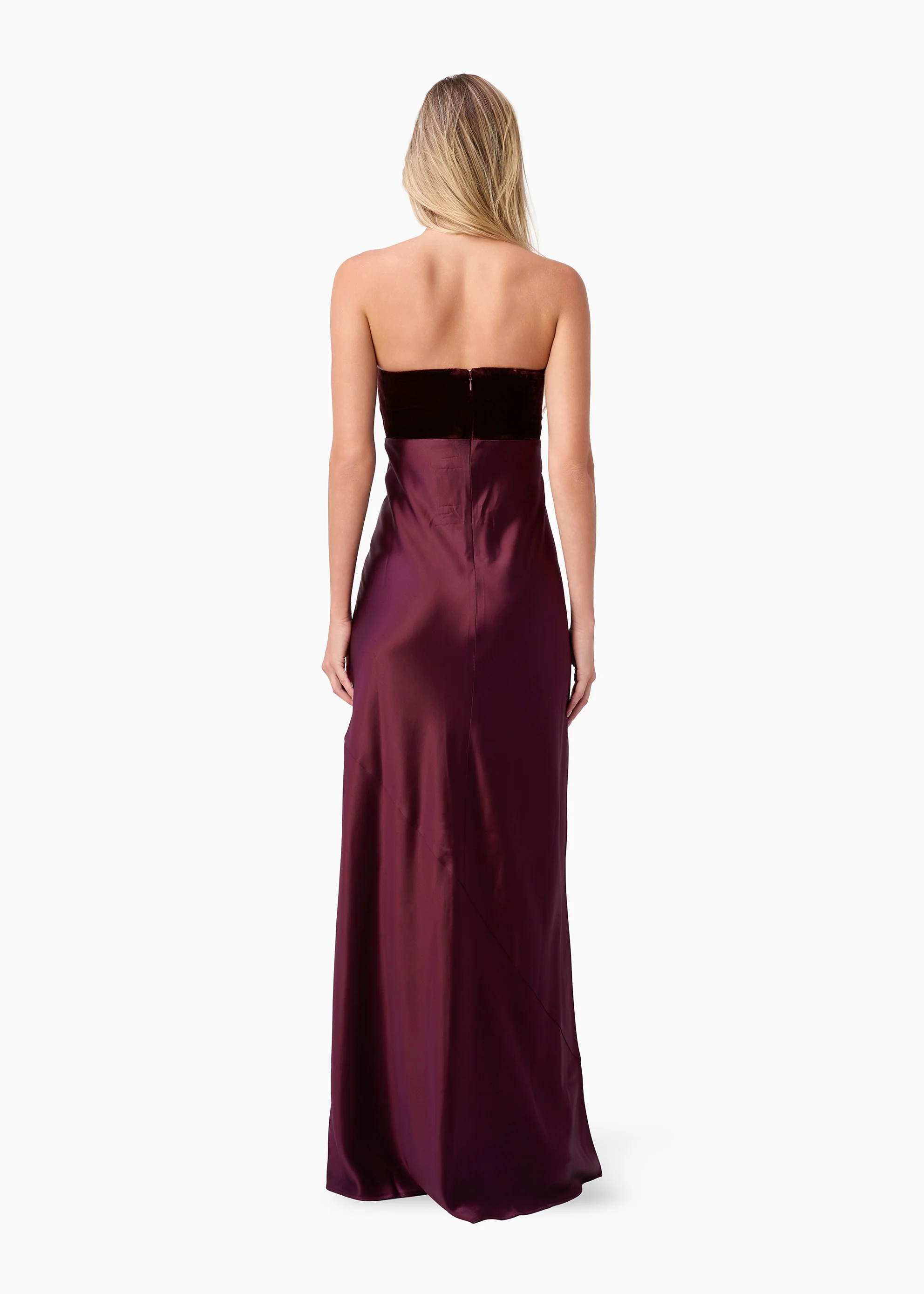 Lavinia Strapless Gown Cranberry - Image 5