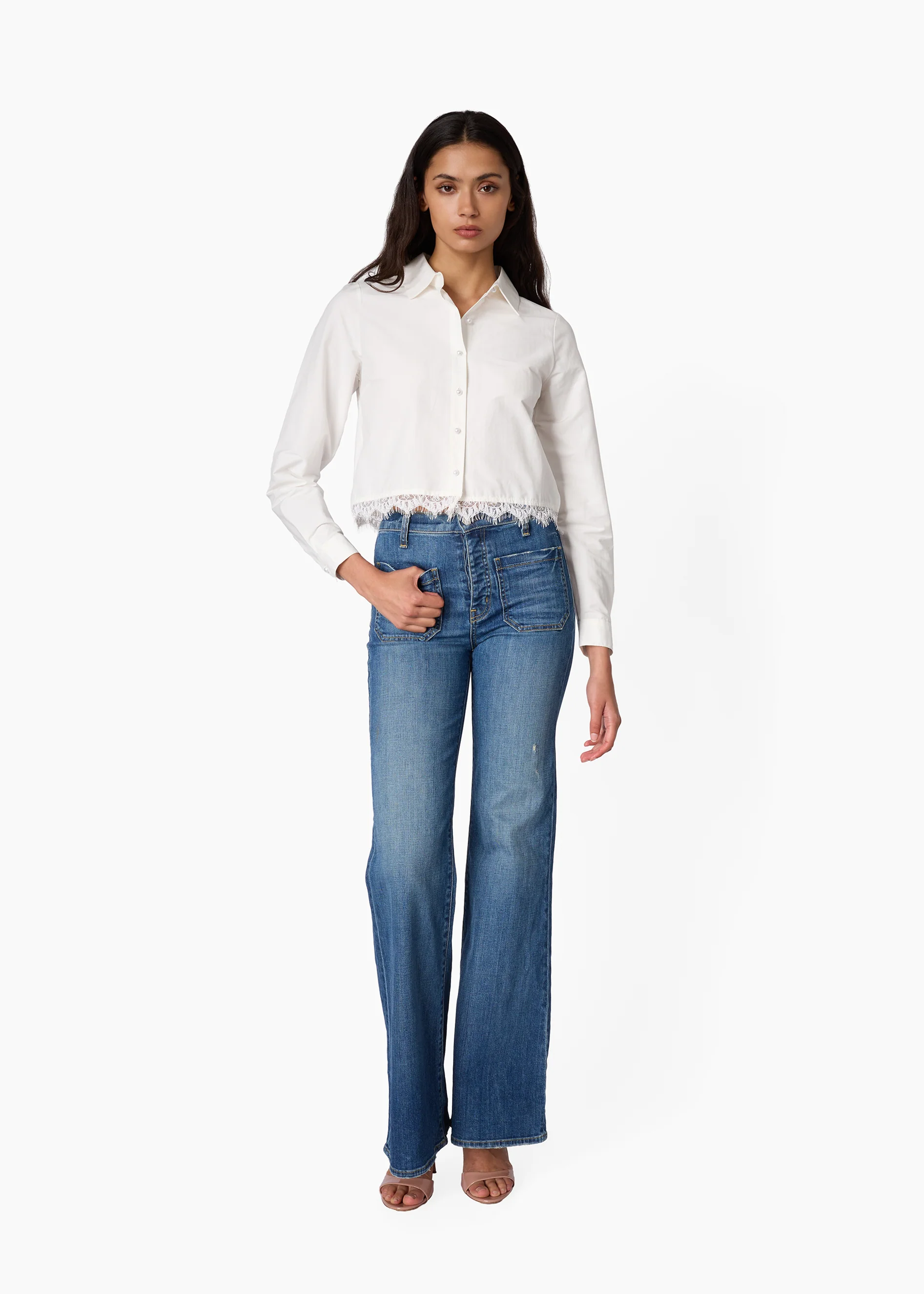 Laya Cotton Poplin Top White - Image 2