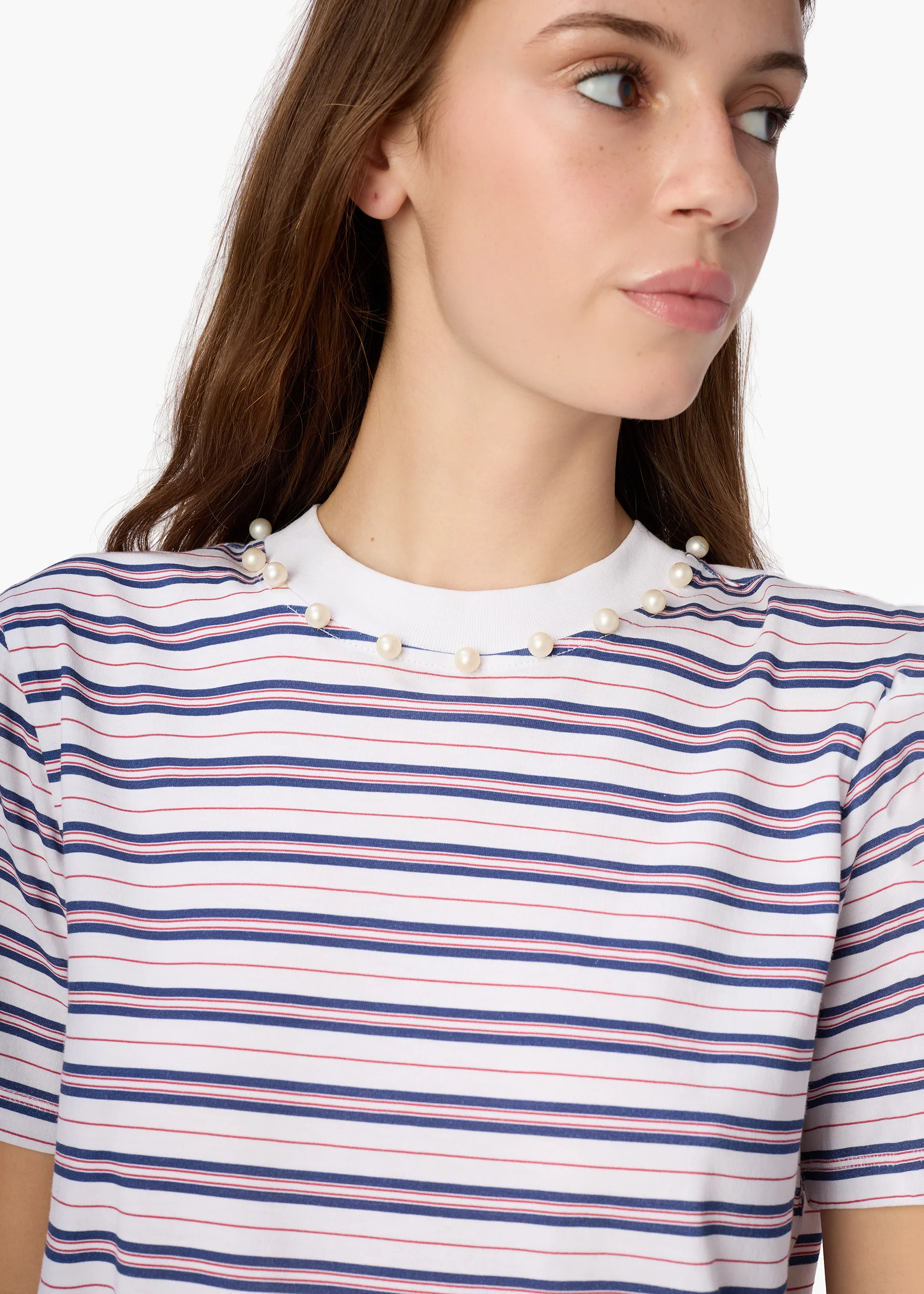 Mattea Cotton Tee Sailor Stripe - Image 3