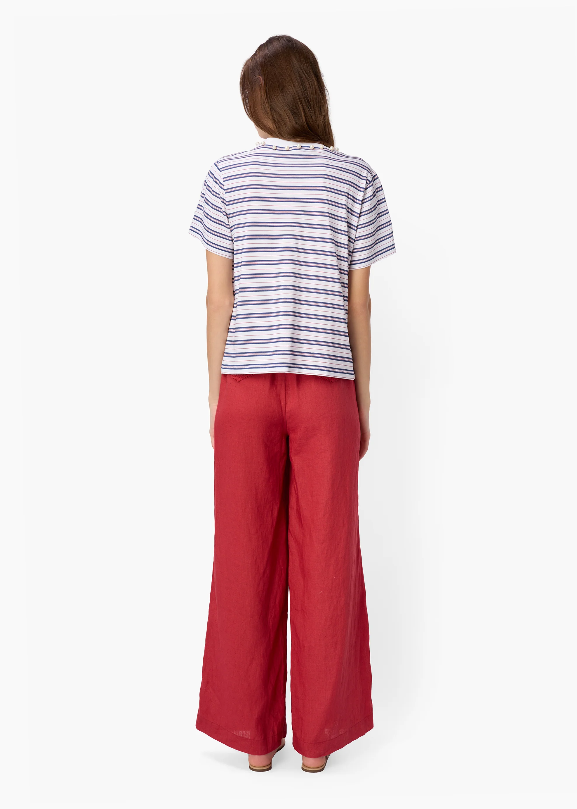 Mattea Cotton Tee Sailor Stripe - Image 4