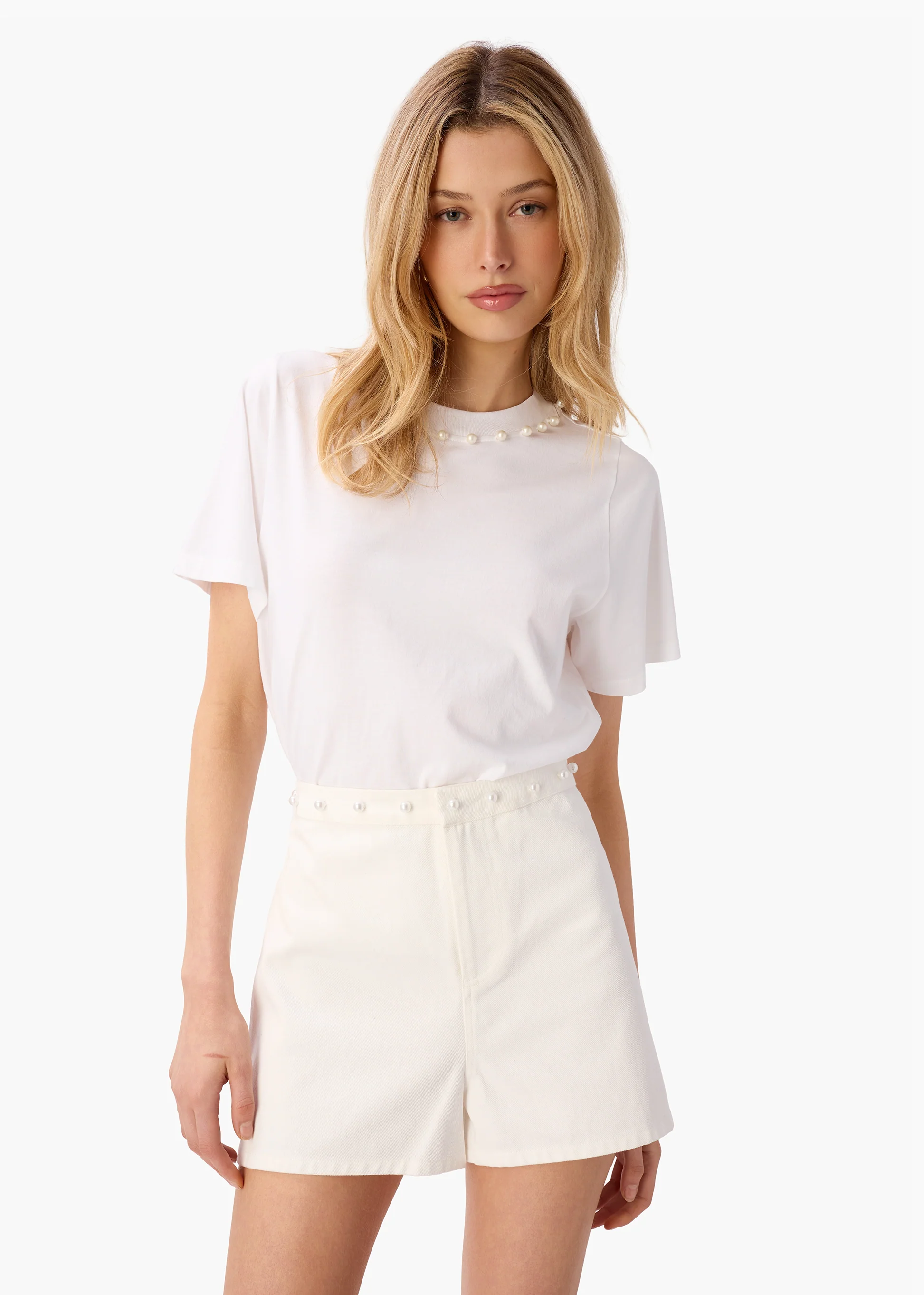 Mattea Cotton Tee White - Image 3