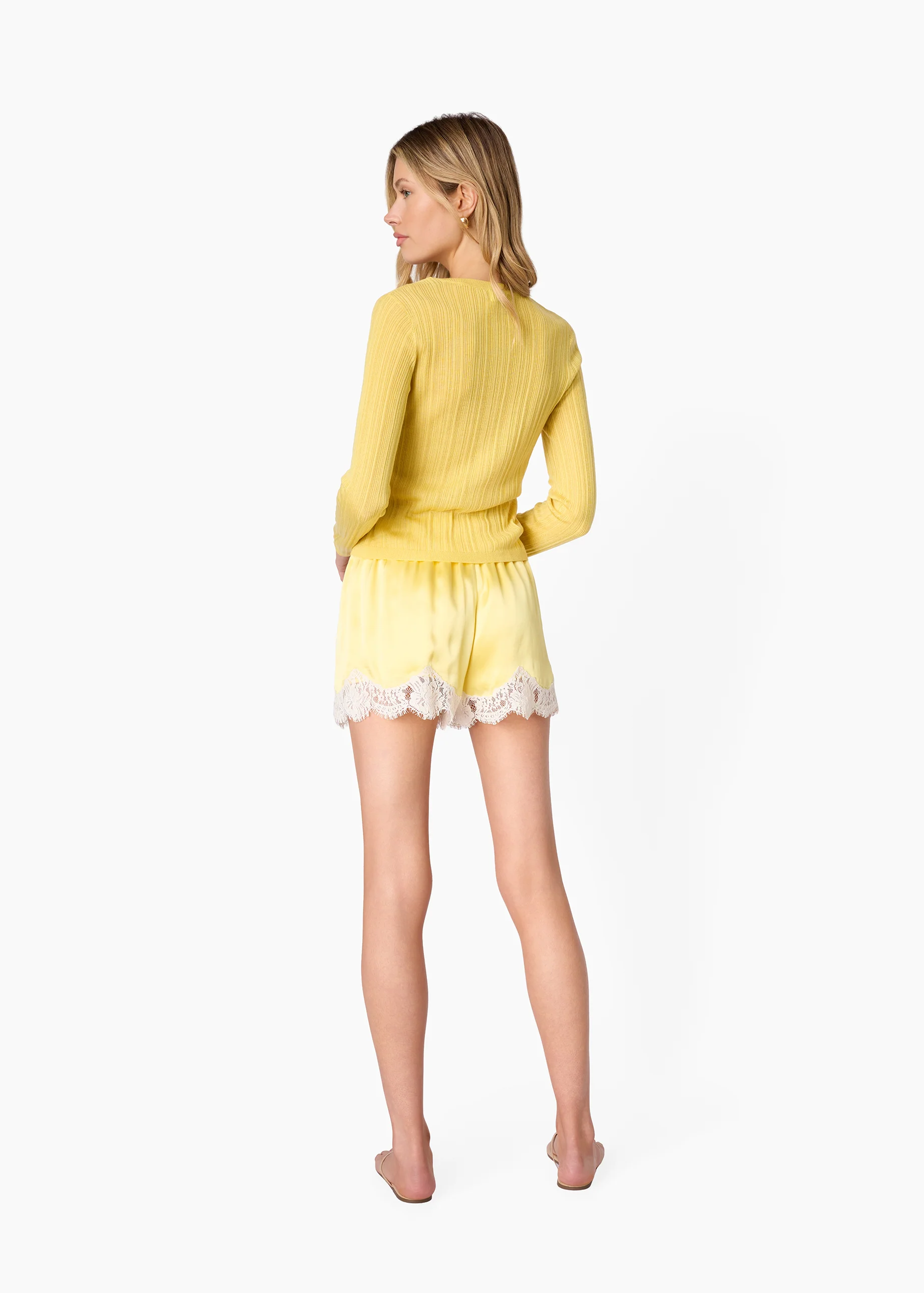 Maura Lightweight Cardigan Custard - Image 5