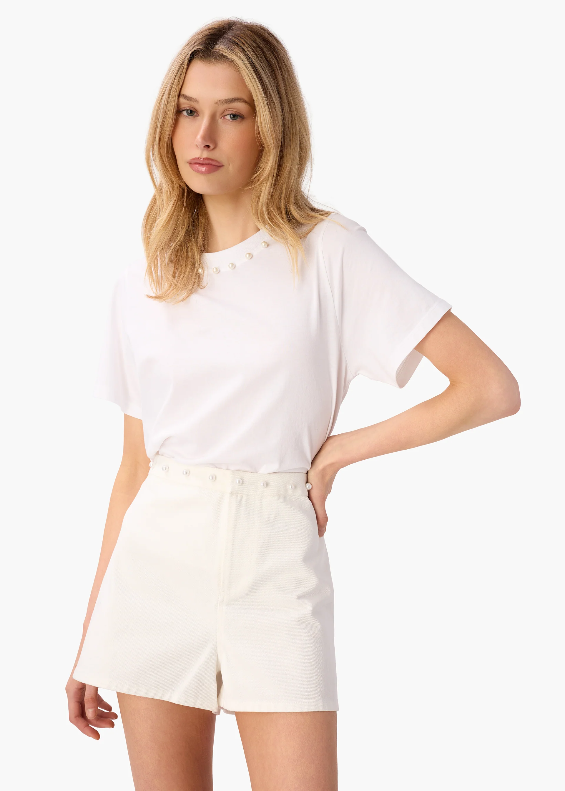 Mihal Bull Denim Short White - Image 3