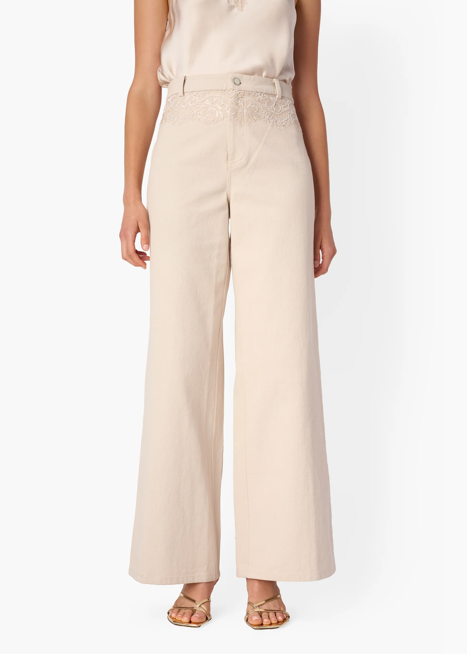 Natali Bull Denim Pant Oat - Image 4