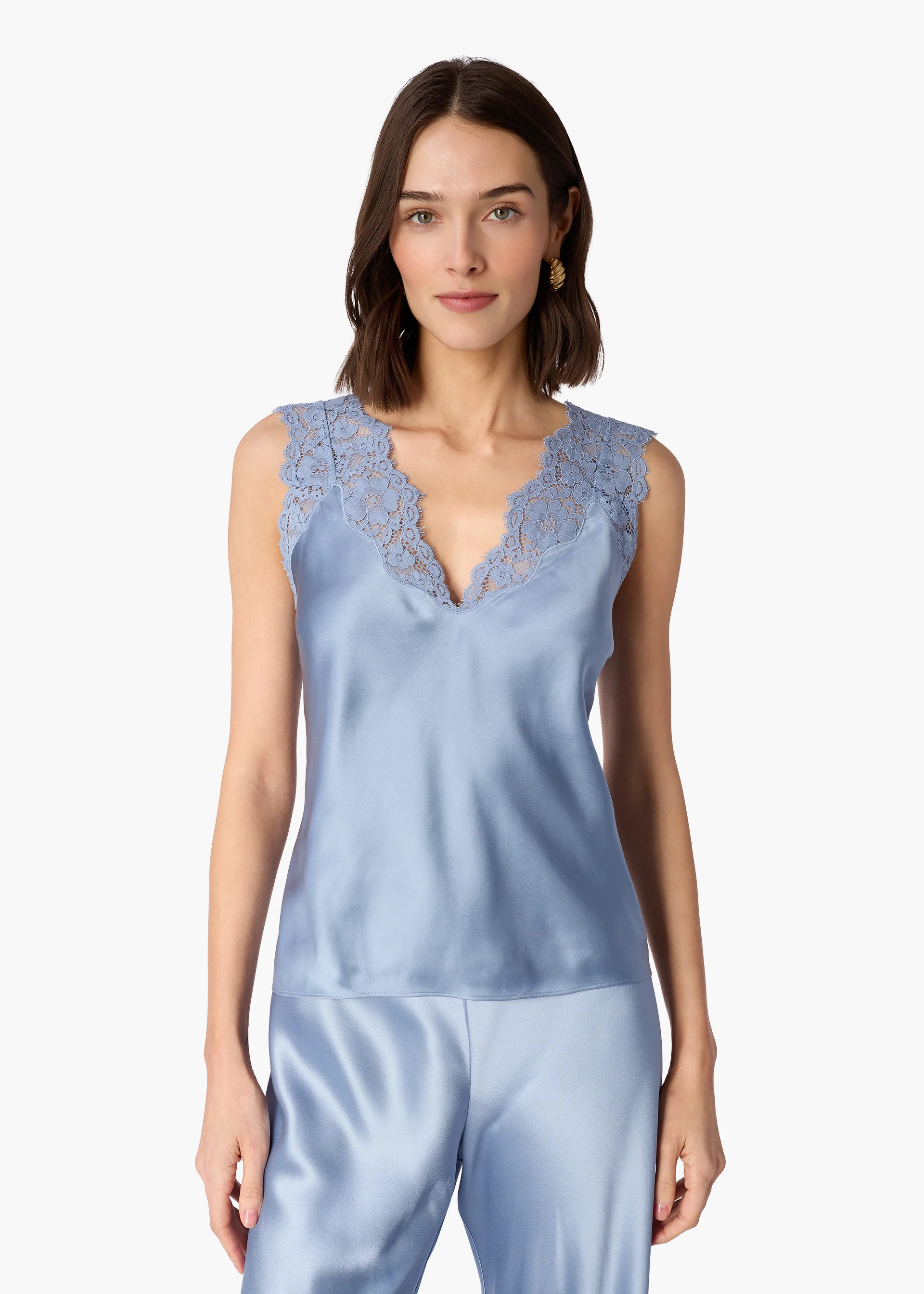 Ola Silk Camisole Mist
