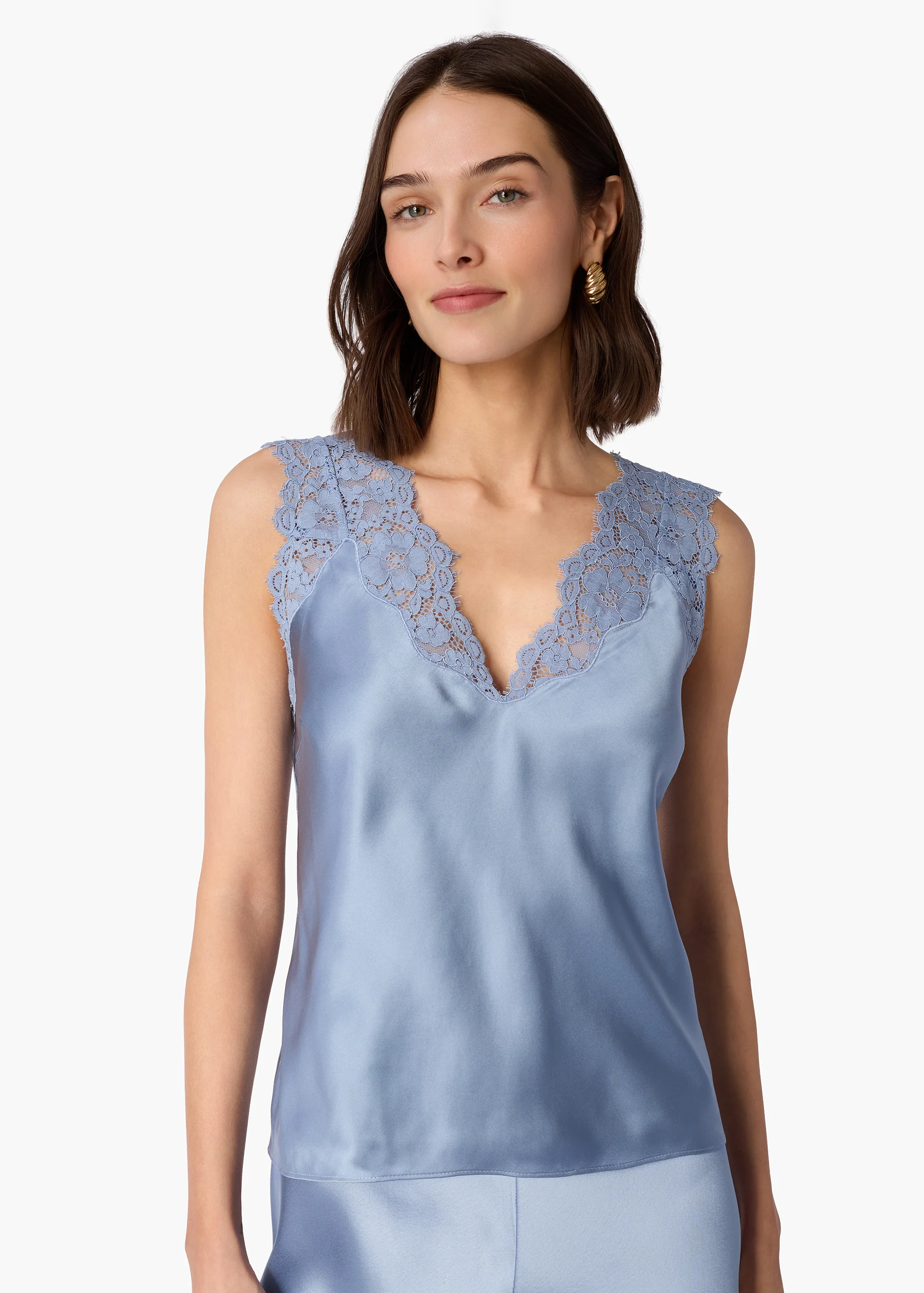 Ola Silk Camisole Mist - Image 4