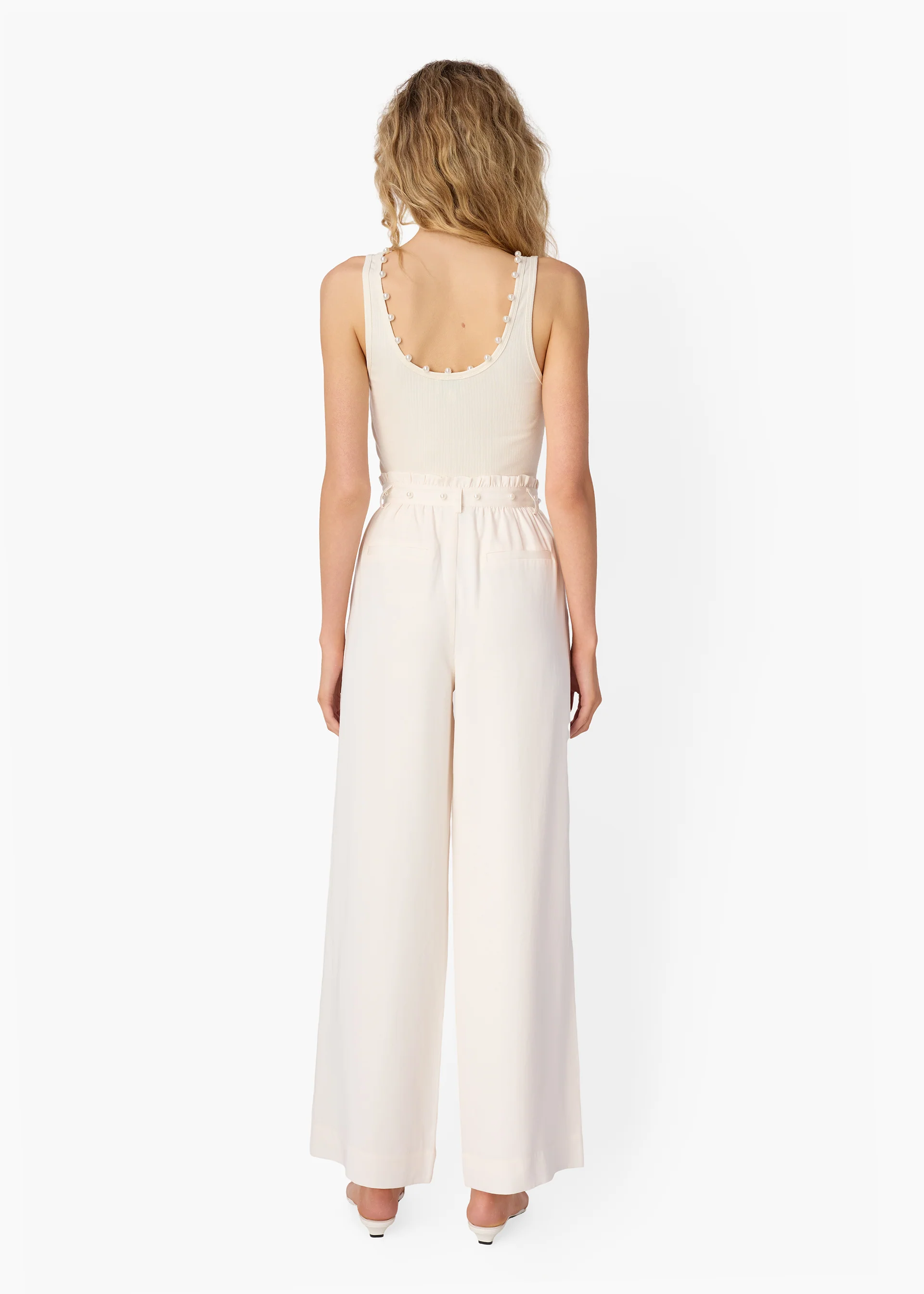 Perrie Rib Knit Tank Ceramic - Image 4