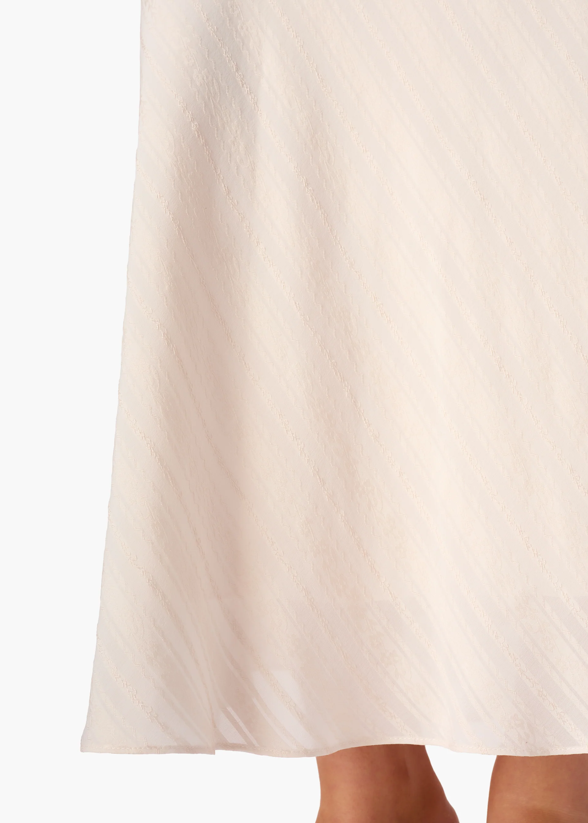 Piper Jacquard Stripe Skirt Oat - Image 3