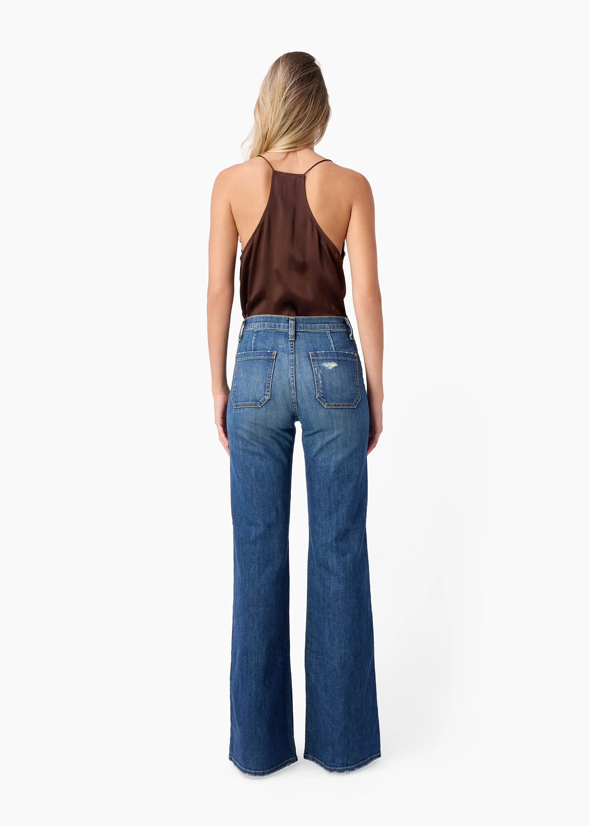 Racer Charmeuse Camisole Sable - Image 4