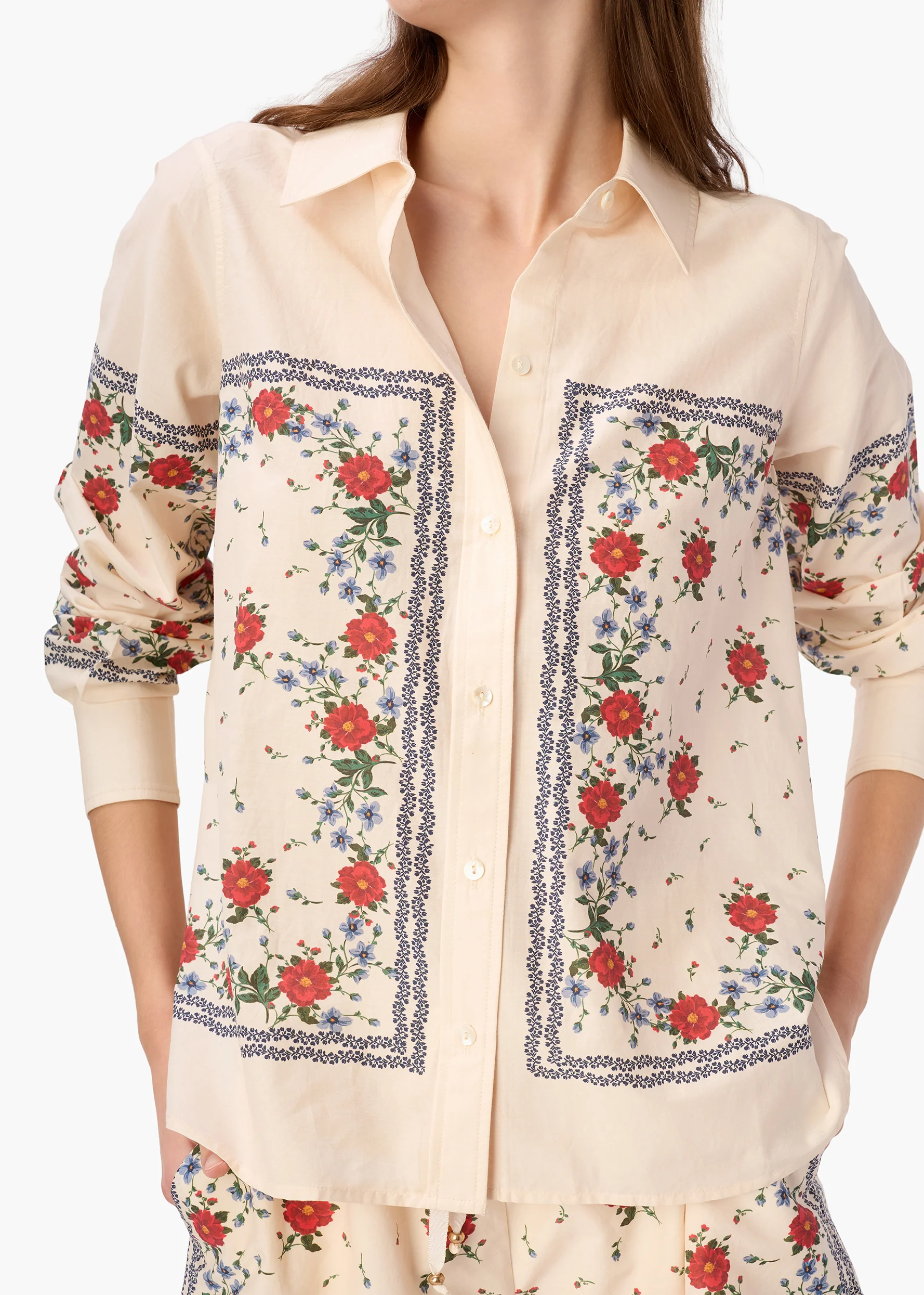 Rafella Silk Cotton Top Heirloom Bandana - Image 2