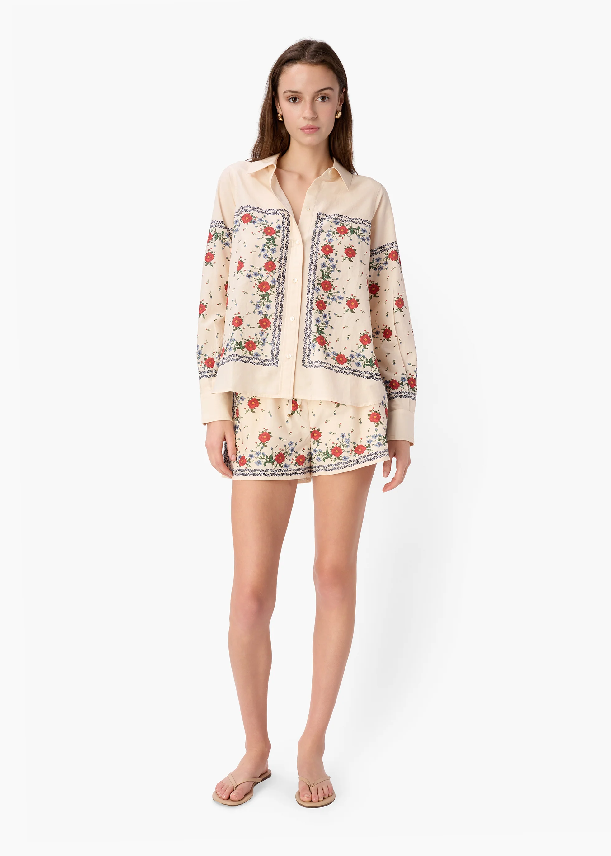Rafella Silk Cotton Top Heirloom Bandana - Image 3