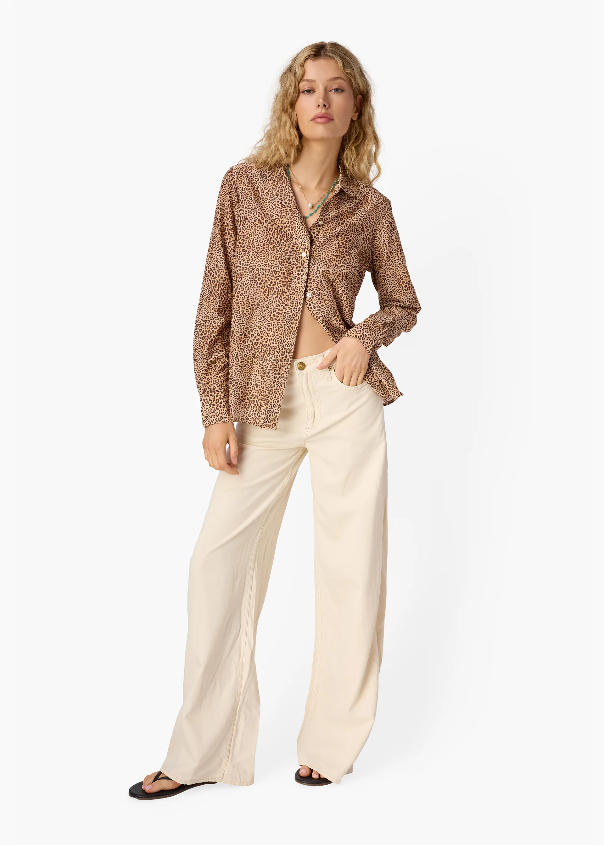 Rafella Silk Cotton Top Leo - Image 4