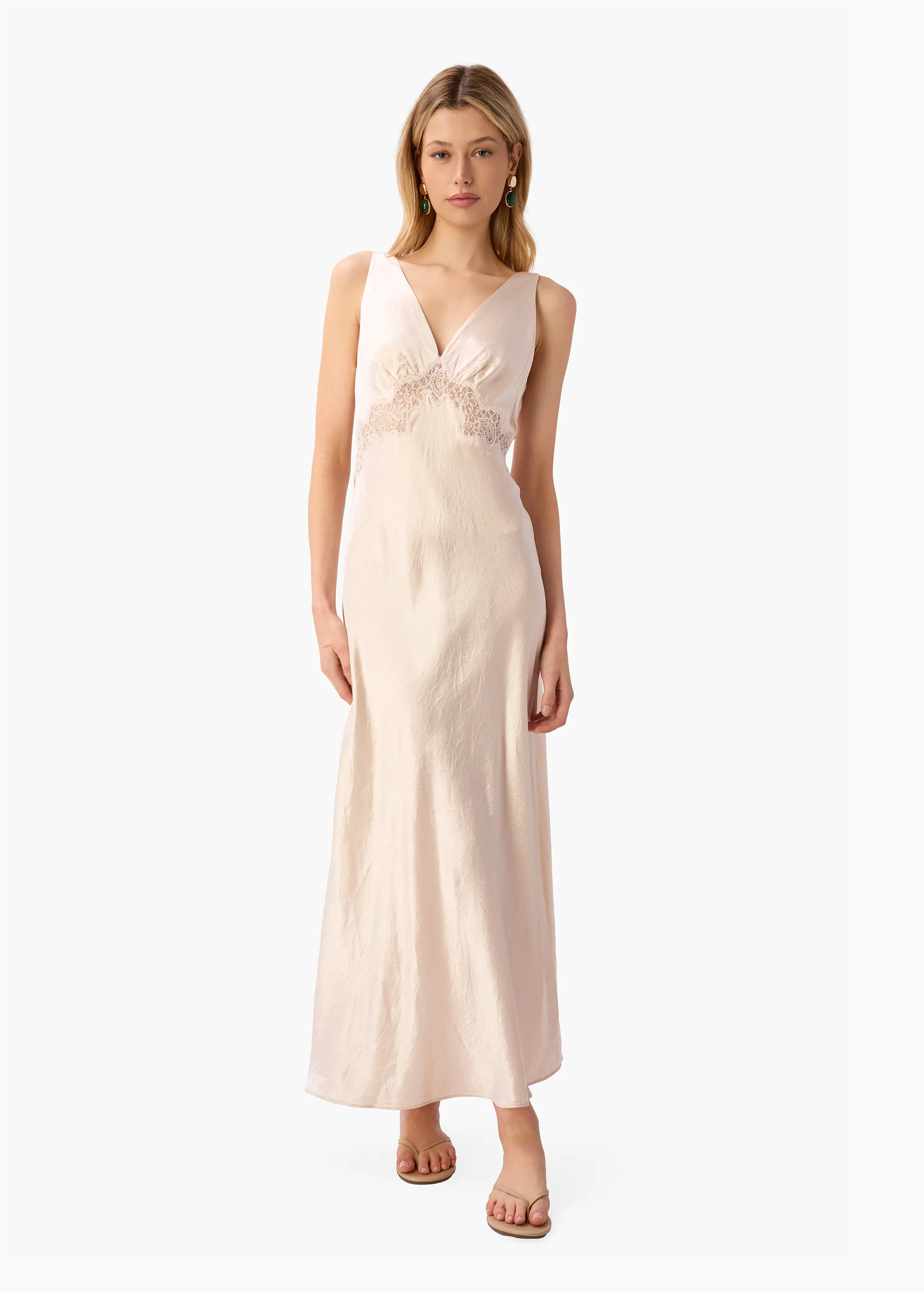 Rehka Midi Dress Oat - Image 2