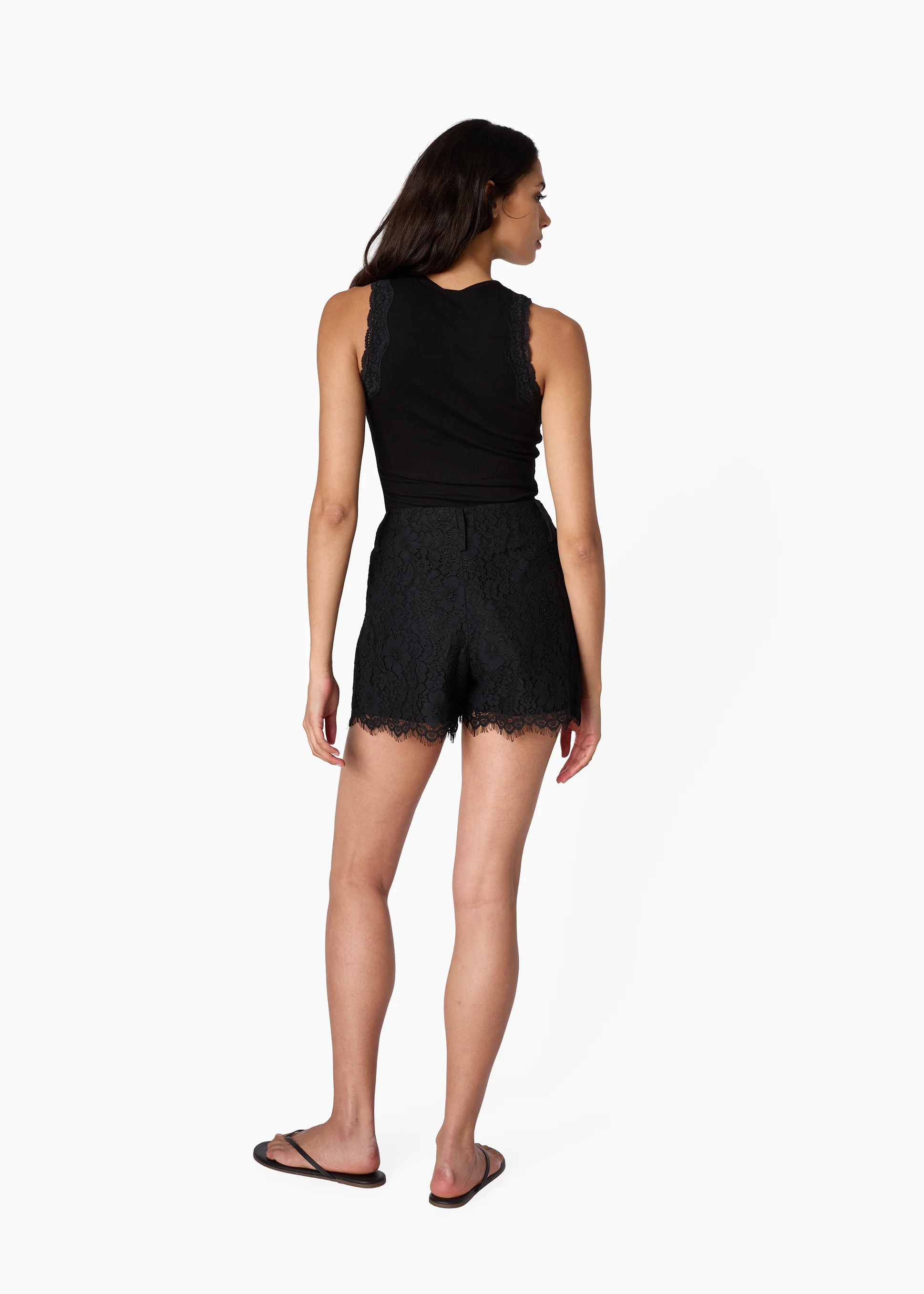 Rian Rib Knit Tank Black - Image 5