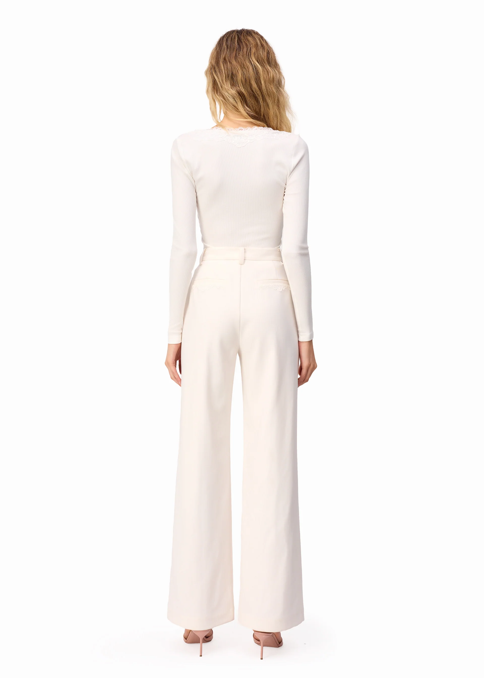 Rooney Rib Knit Top White - Image 4