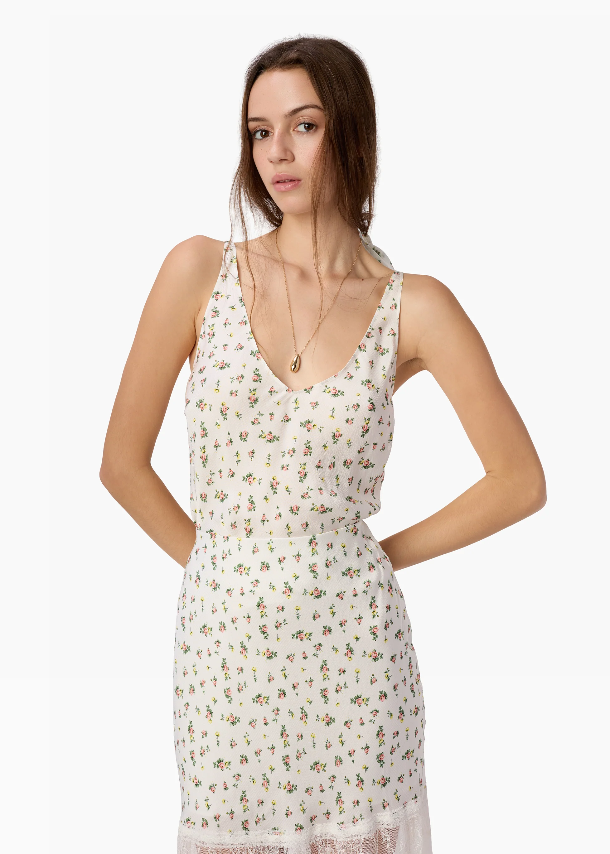 Rory Hammered Camisole Fleurette Ditsy