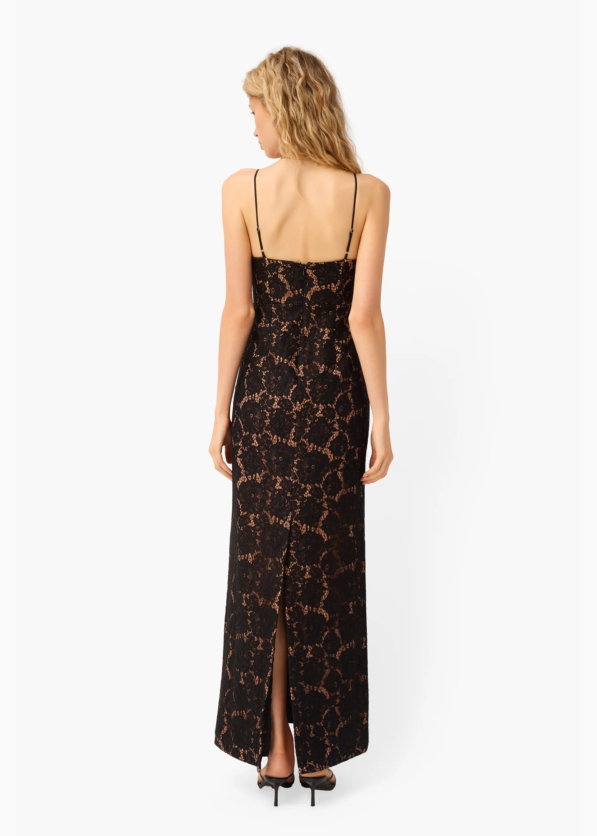 Rosaria Lace Gown Black - Image 5