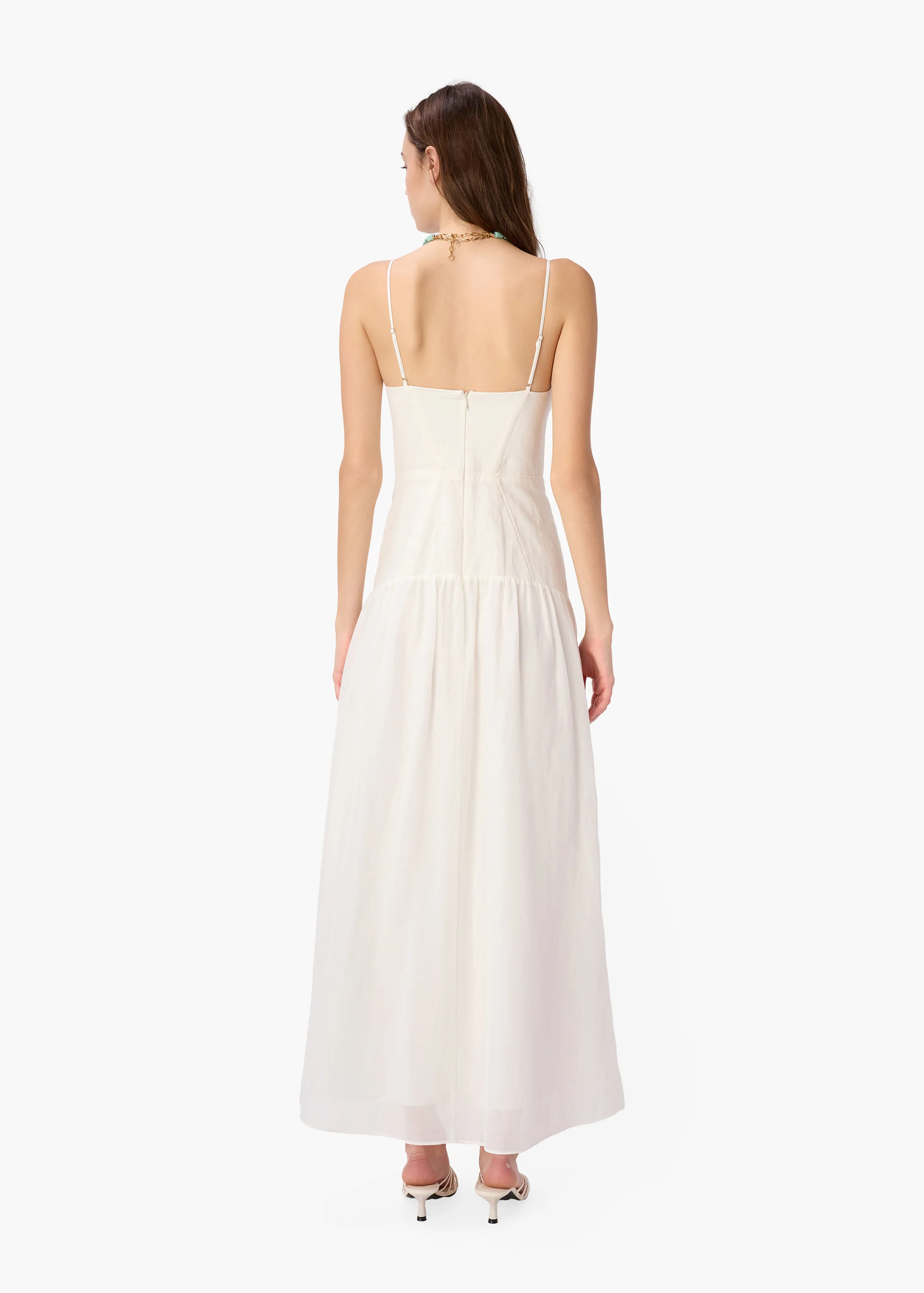 Salerno Corset Dress Macadamia - Image 4