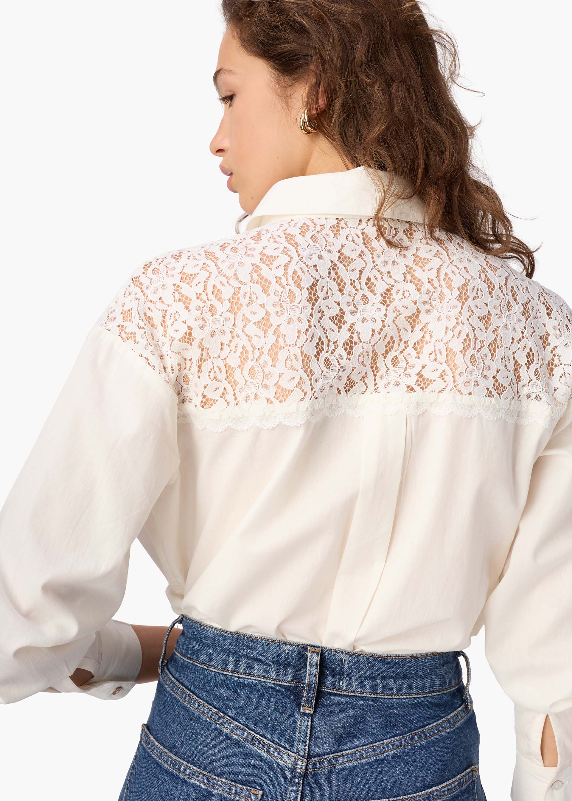 Silas Cotton Poplin Top Macadamia - Image 4
