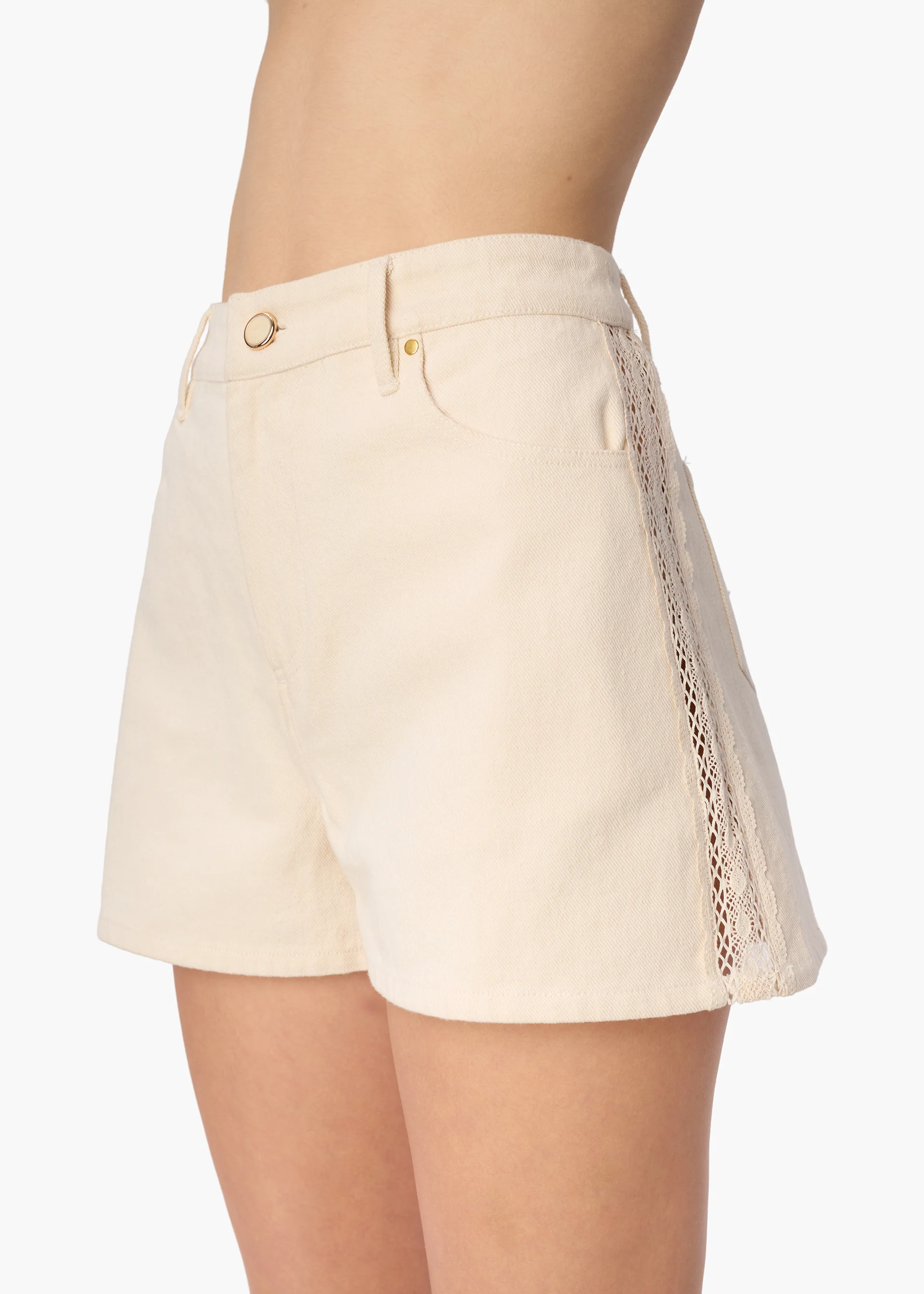 Tali Bull Denim Short Bone