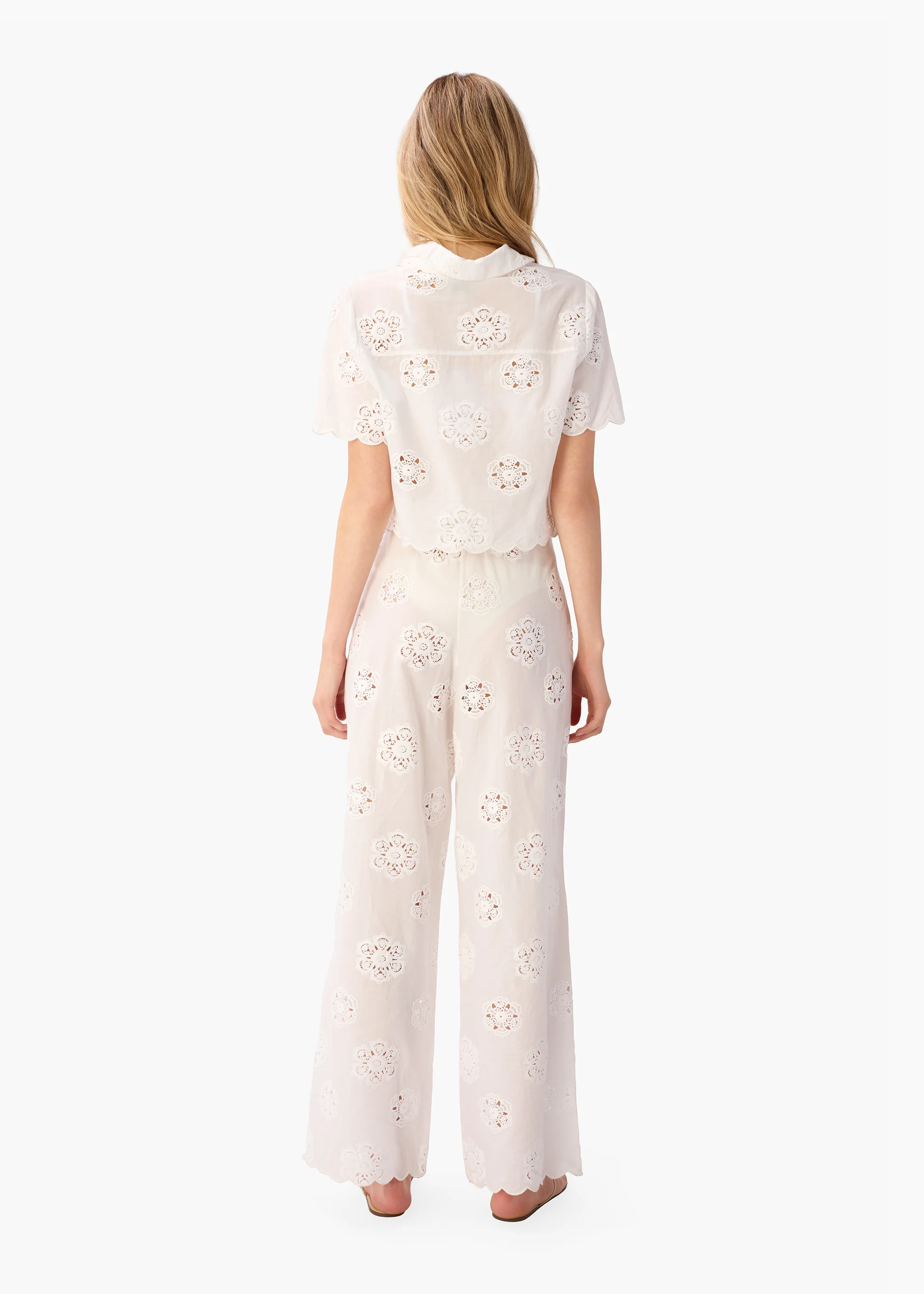 Tiago Mid Rise Cotton Pant Macadamia - Image 5