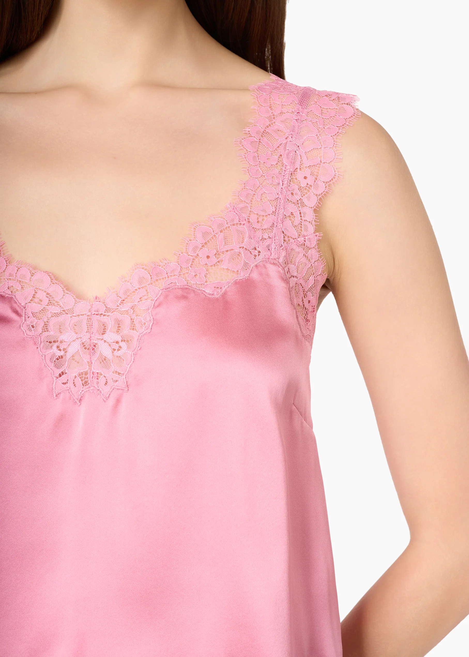 Tony Silk Camisole Pink Ribbon - Image 2