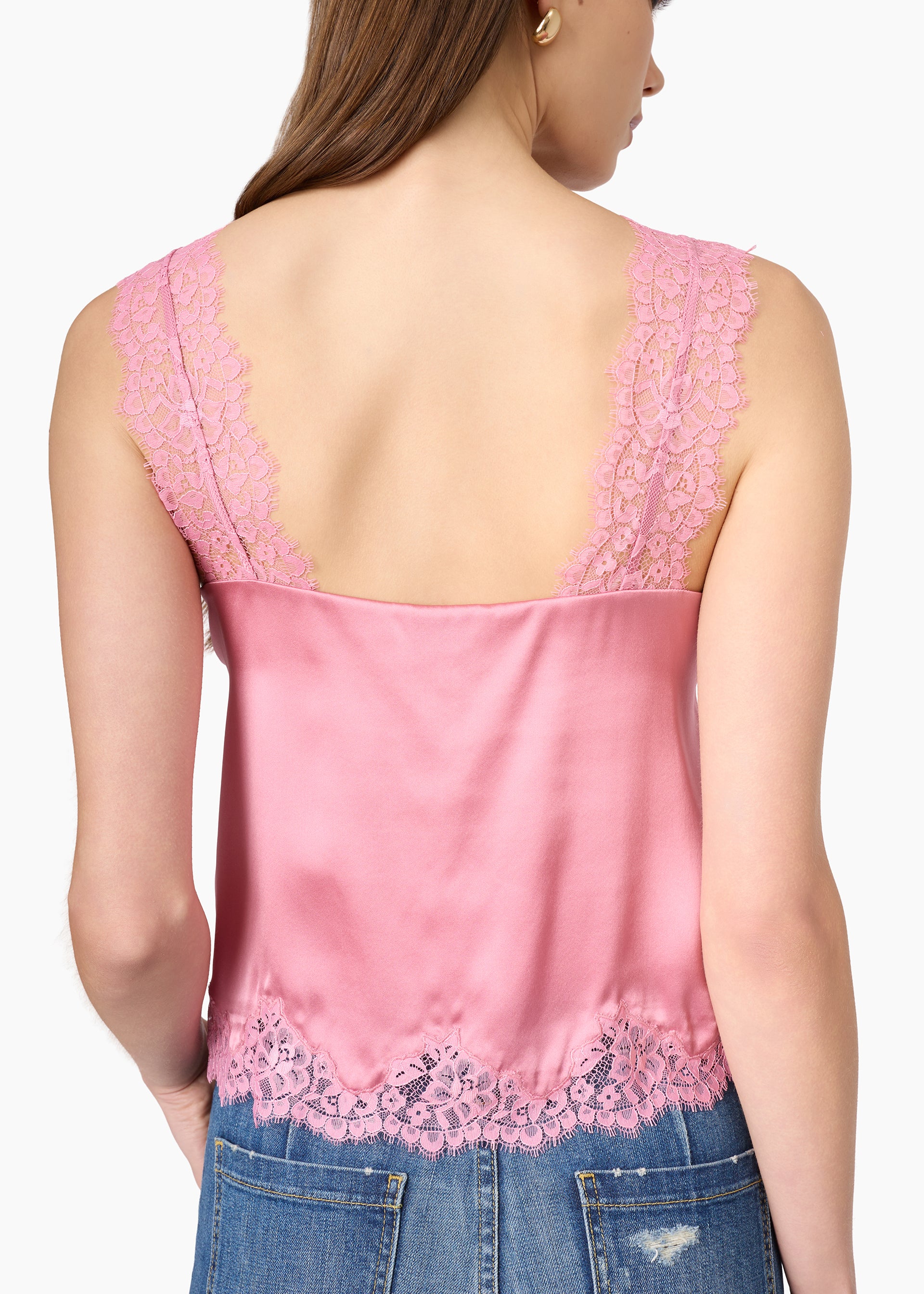 Tony Silk Camisole Pink Ribbon - Image 4