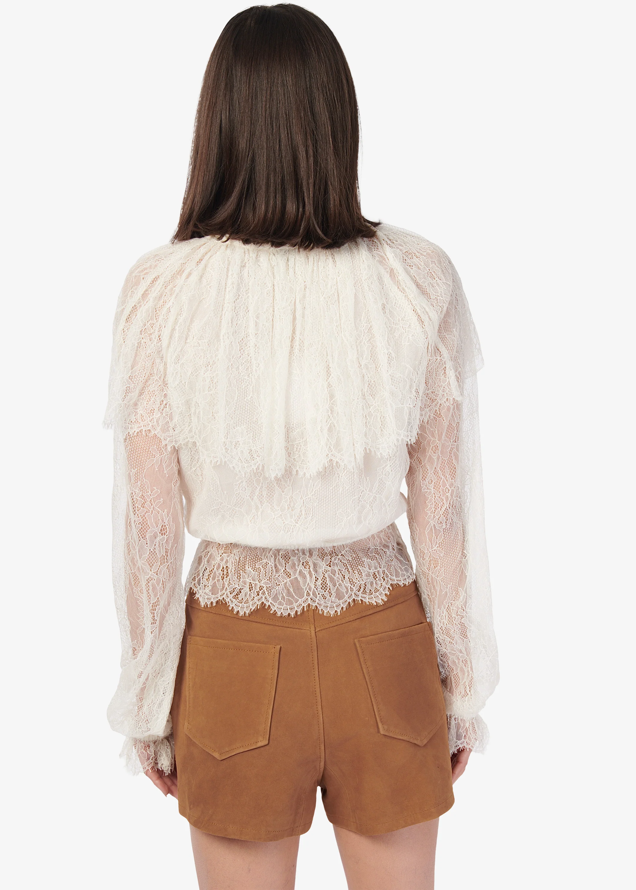 Vitoria Lace Blouse Macadamia - Image 5