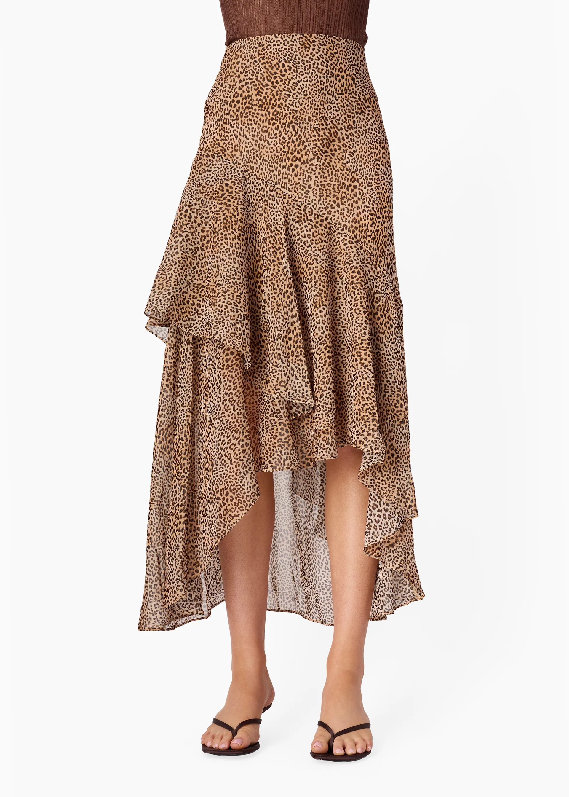 Yazmeena Chiffon Skirt Leo