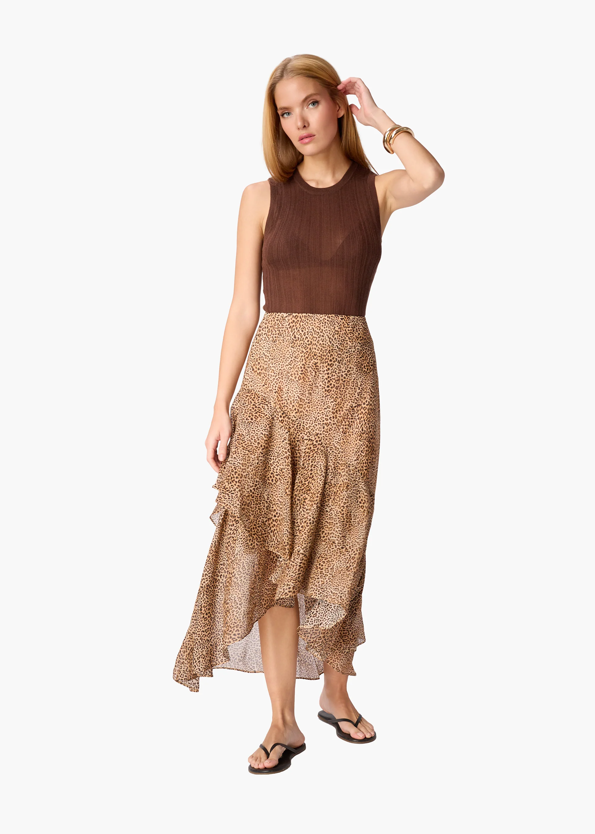 Yazmeena Chiffon Skirt Leo - Image 6